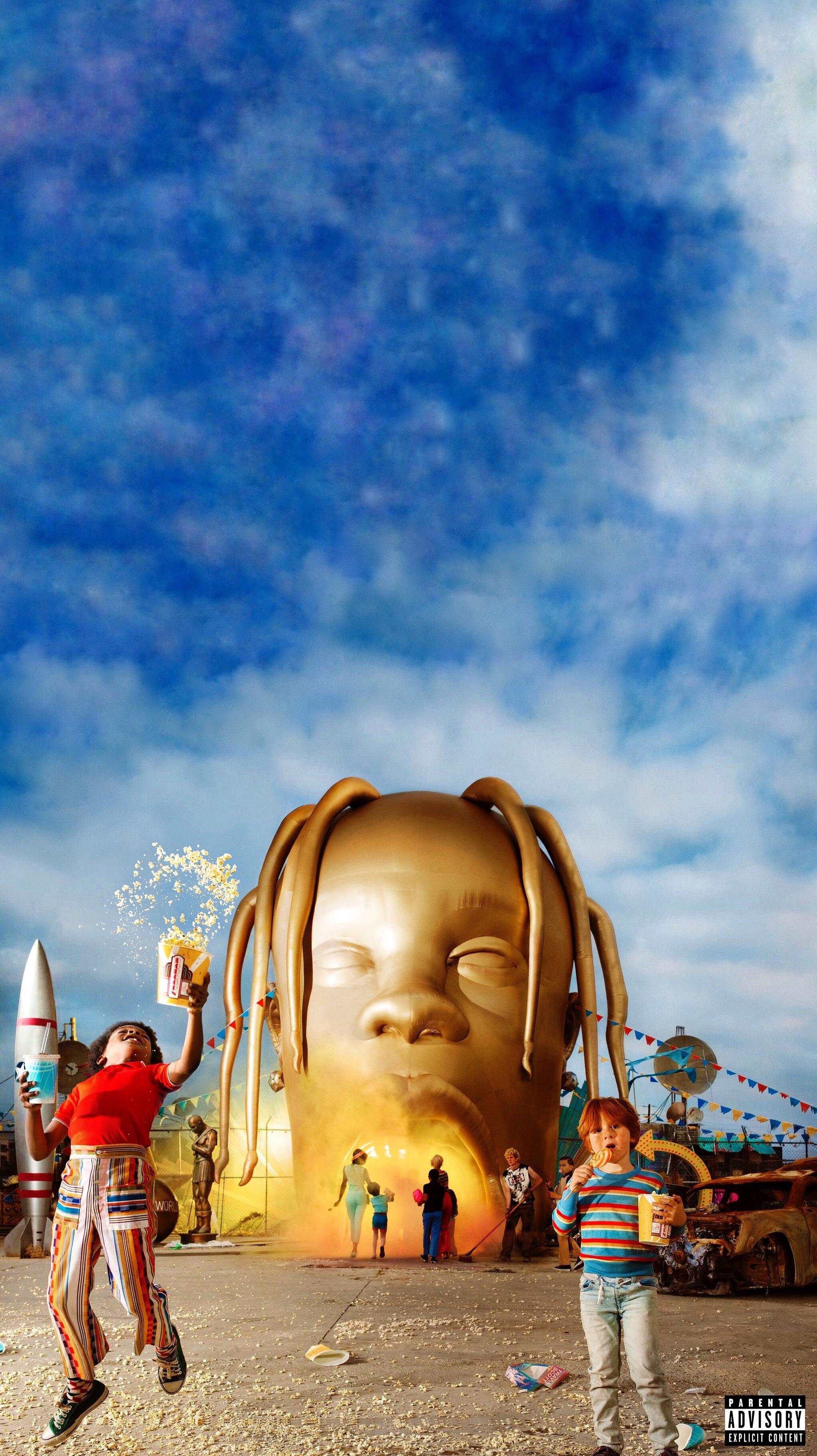 Astroworld Cover as Phone Wallpaper