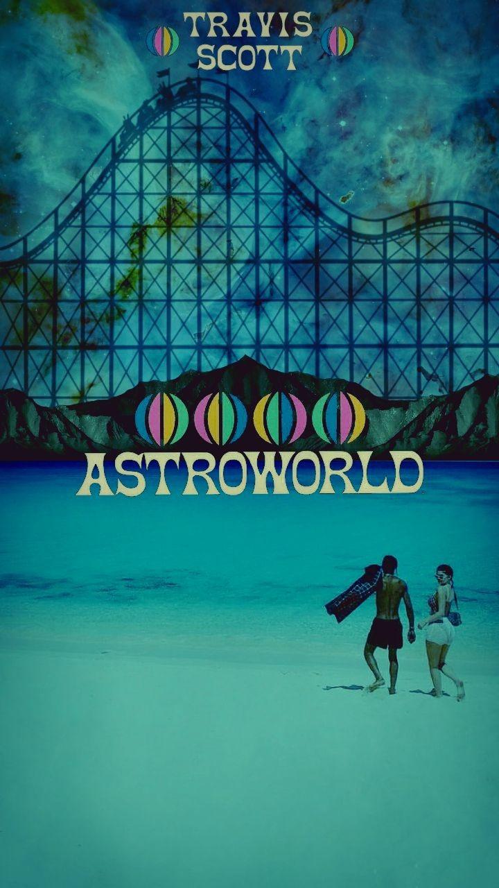 Made my own Astroworld themed phone wallpaper