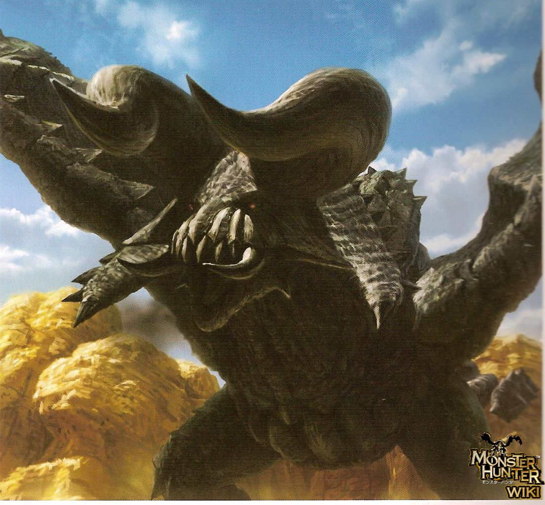 JYURATODUS (MONSTER HUNTER WORLD) Vault Hunter World Black Diablos Wallpaper