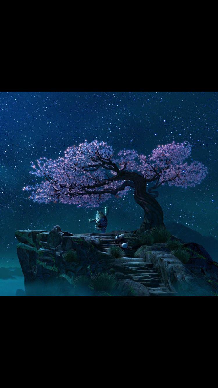 Master Oogway and his peach tree. Would be nice to paint it.