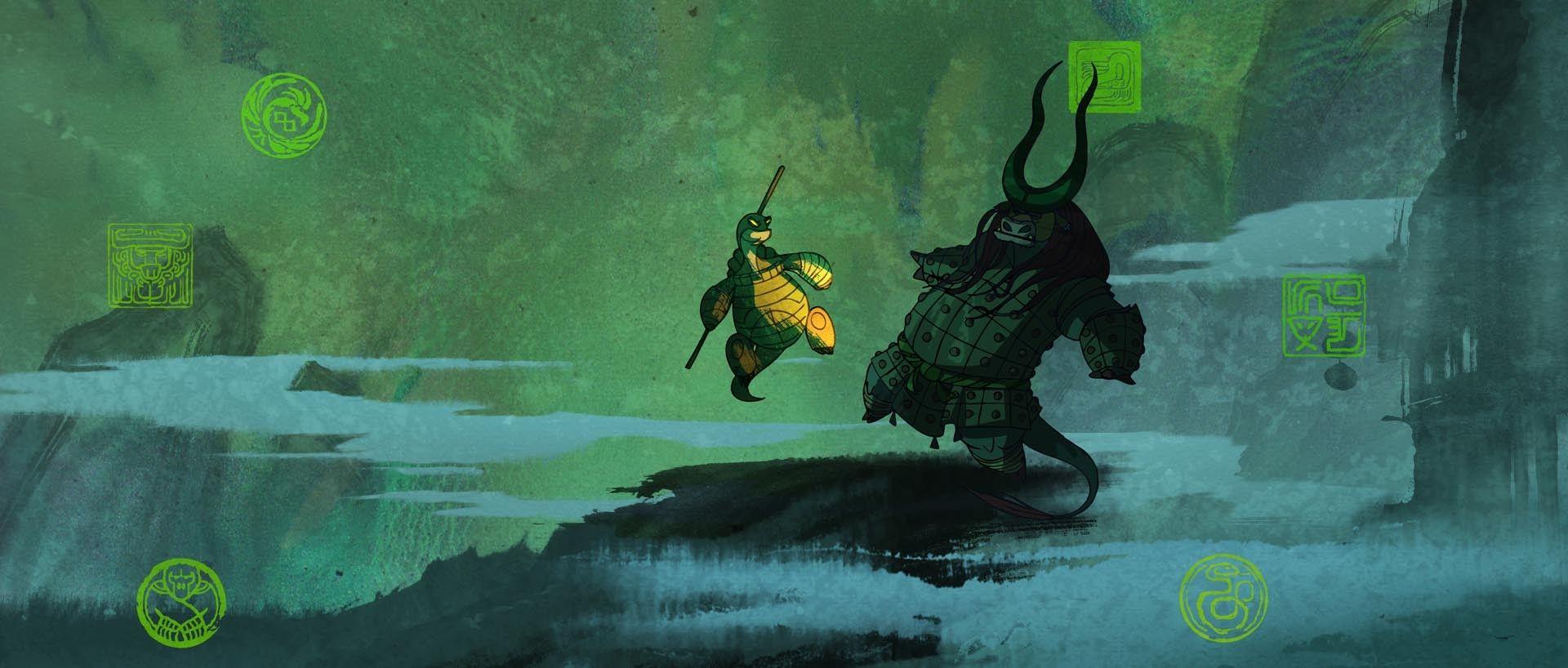 See the early concepts for Kung Fu Panda 3