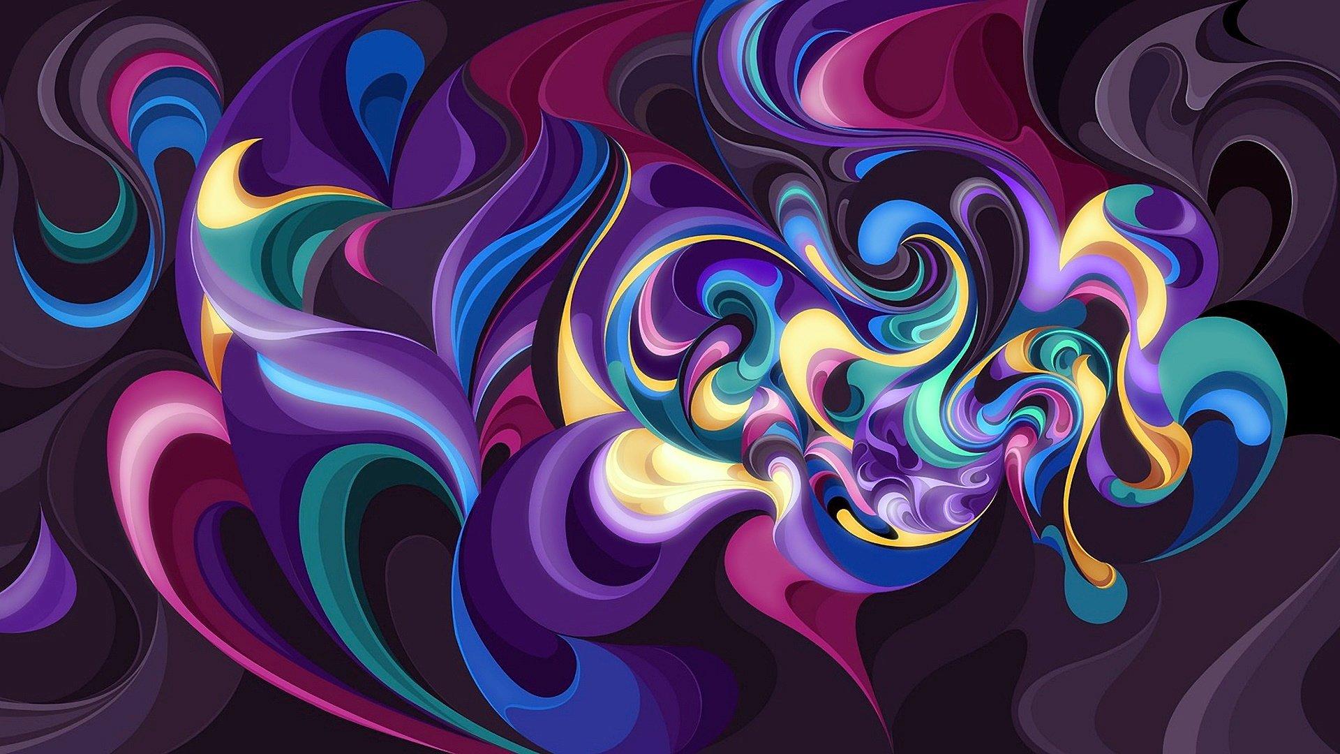 Colorful Abstract Design HD Wallpaper. Background Imagex1080