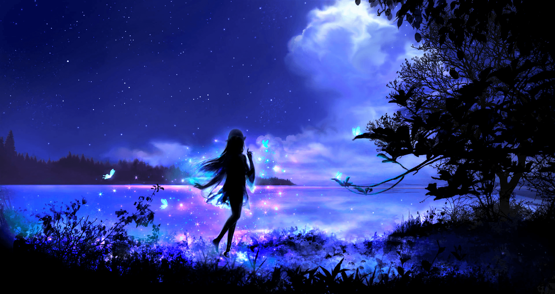 Tiny Night Fairy Wallpaper and Background Imagex1020
