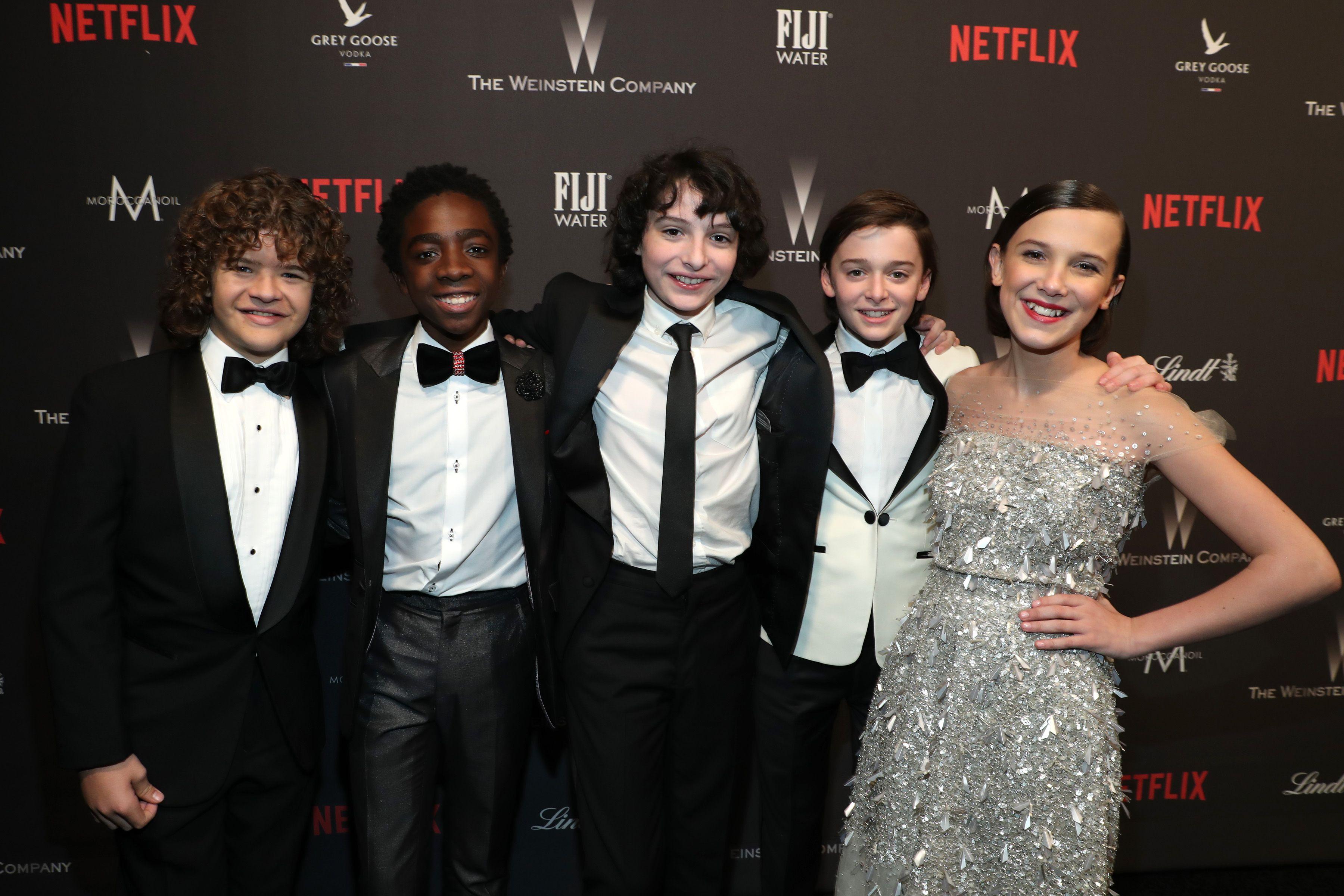 The Stranger Things cast on the red carpet their first award