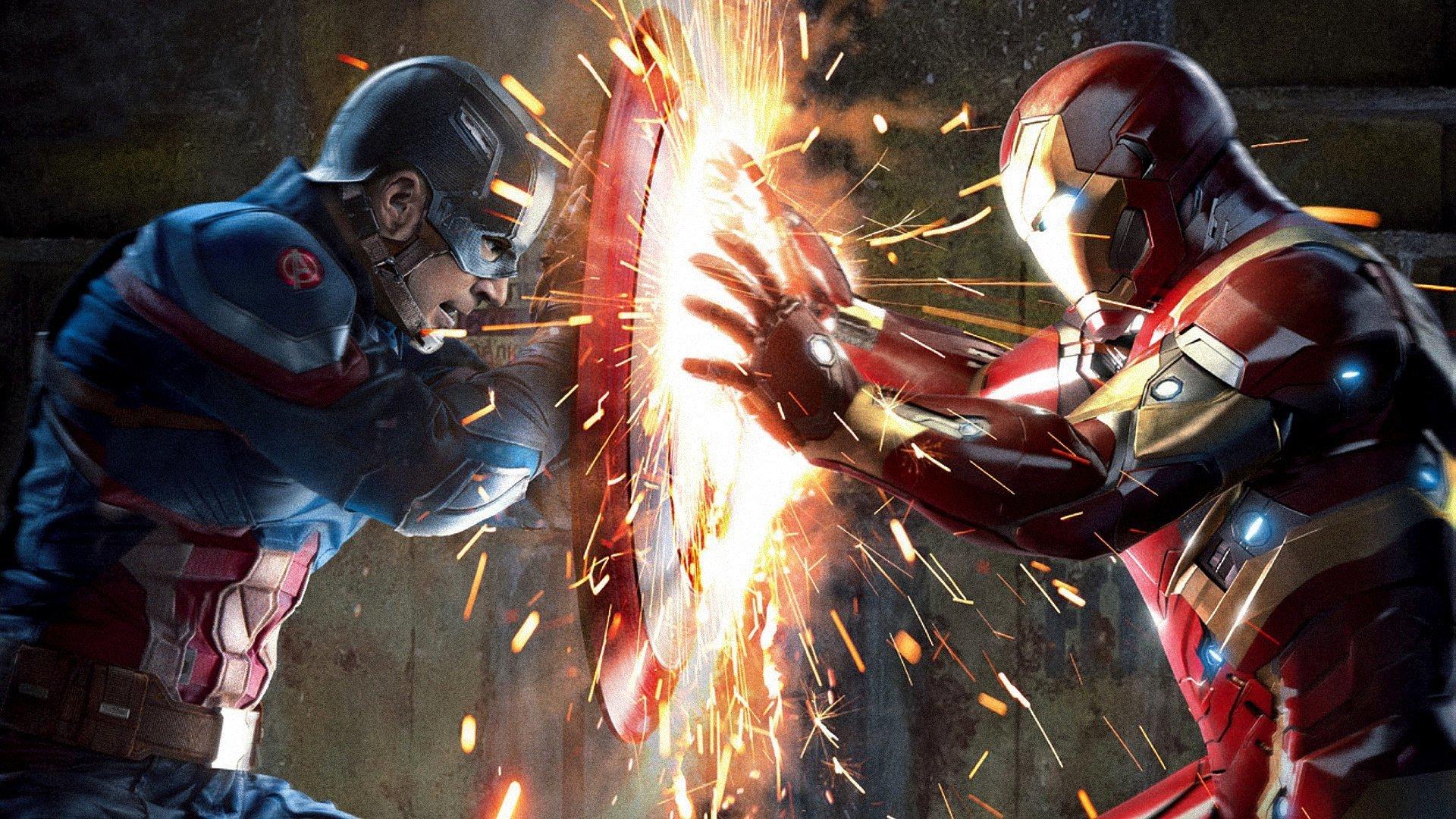 Ironman Captain America Fight Wallpaper