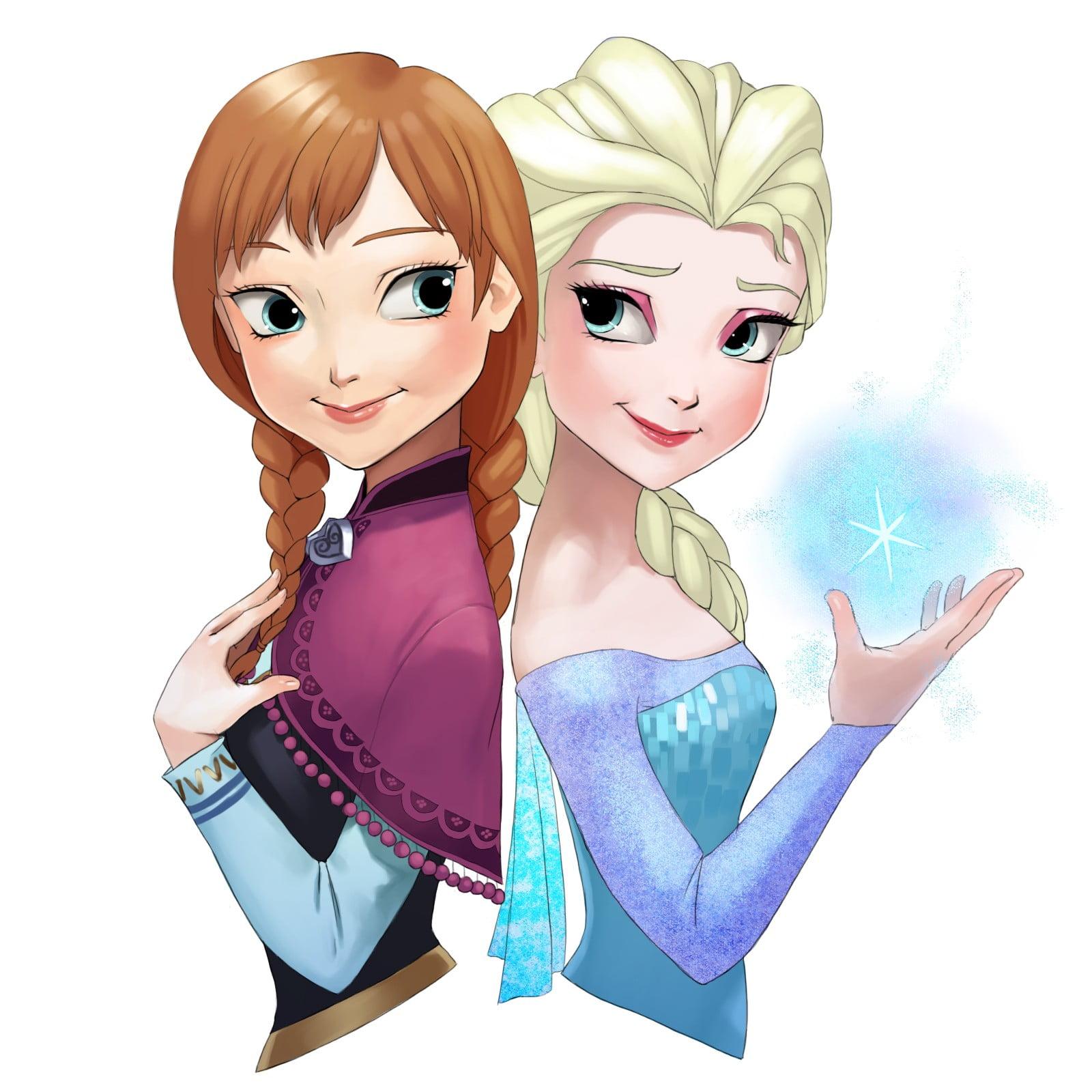 Disney Frozen Elsa and Anna illustration, Frozen (movie), Princess