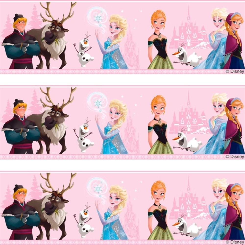 Disney Frozen Elsa Anna Olaf Childrens Movie Wallpaper Border