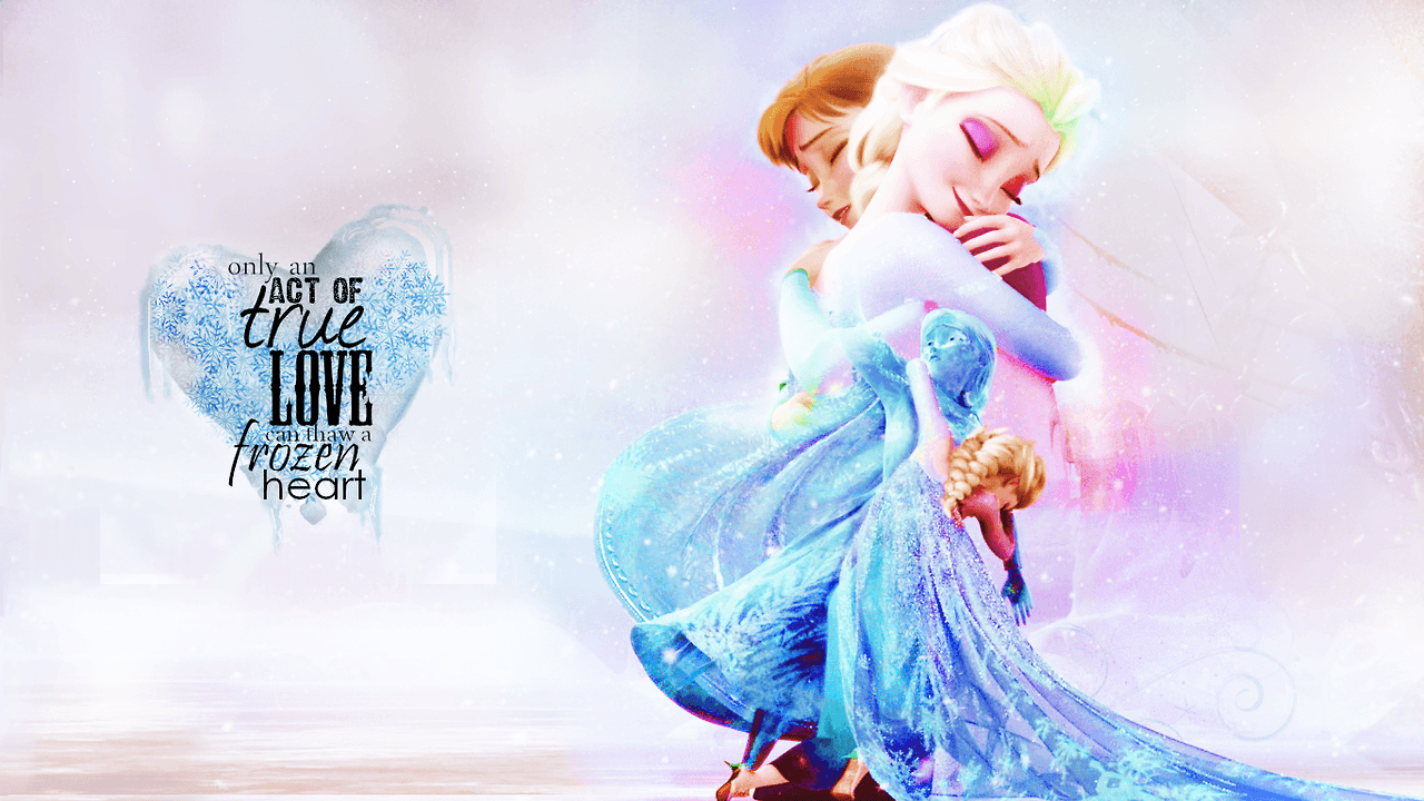 Elsa and Anna Wallpaper