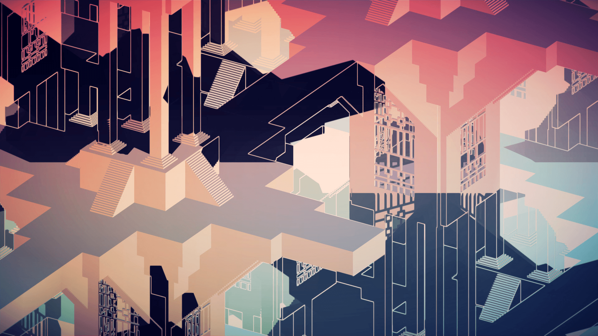 Trippy Garden Wallpaper