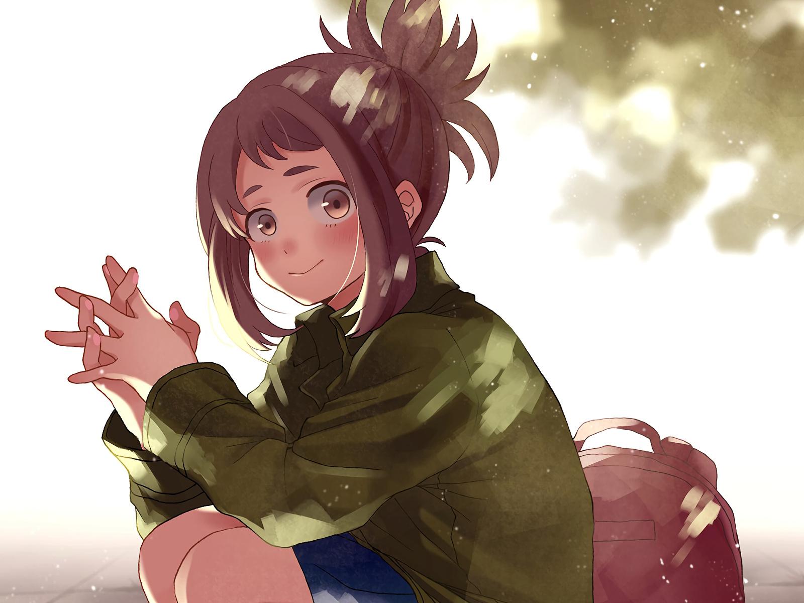 Download 1600x1200 Wallpaper Cute, Anime Girl, Ochako Uraraka, Boku