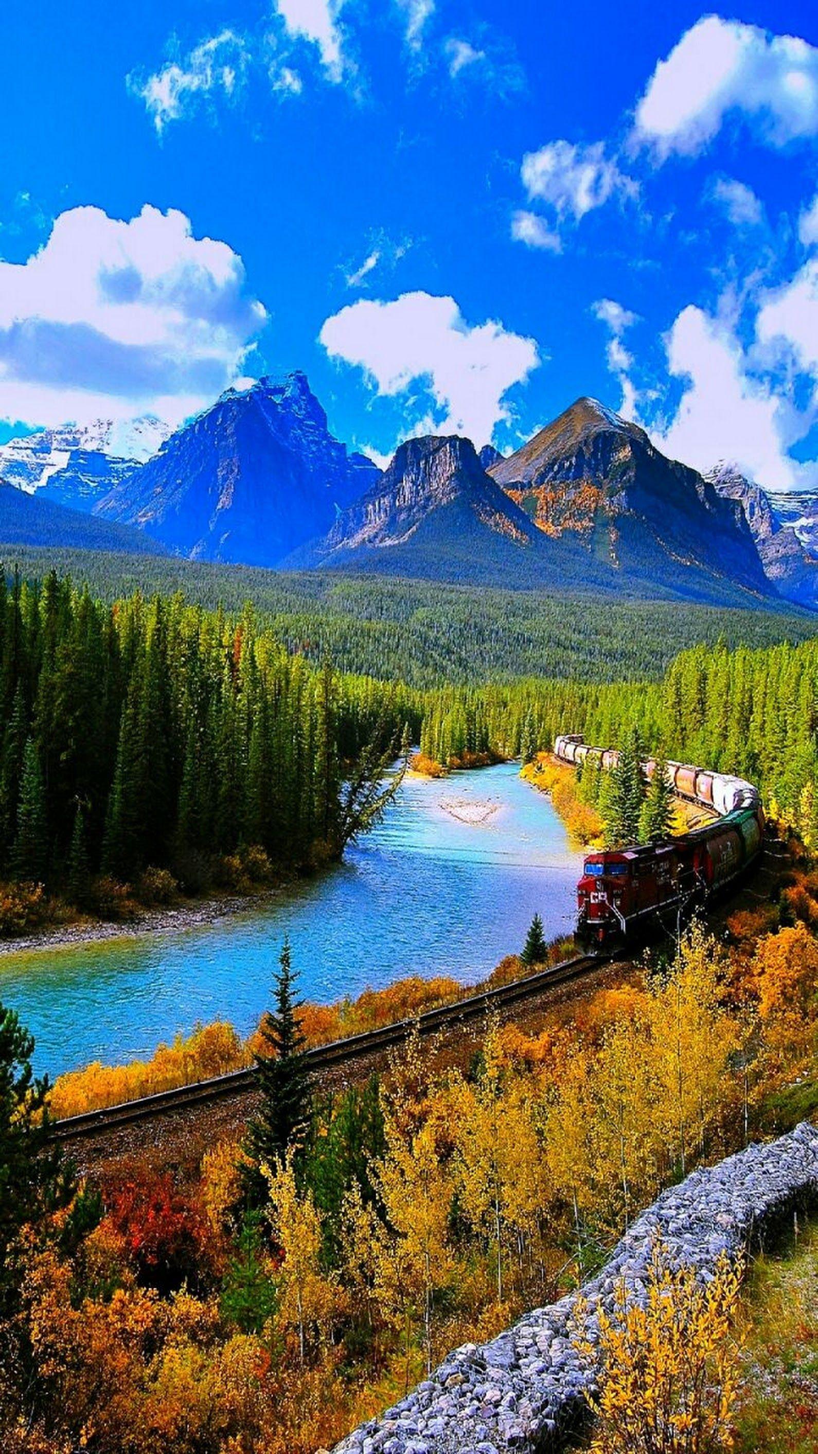 mountain river scenery