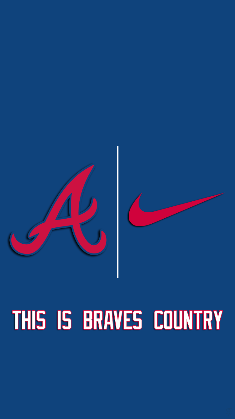 Download Get the official Atlanta Braves logo wallpaper for your iPhone  Wallpaper  Wallpaperscom