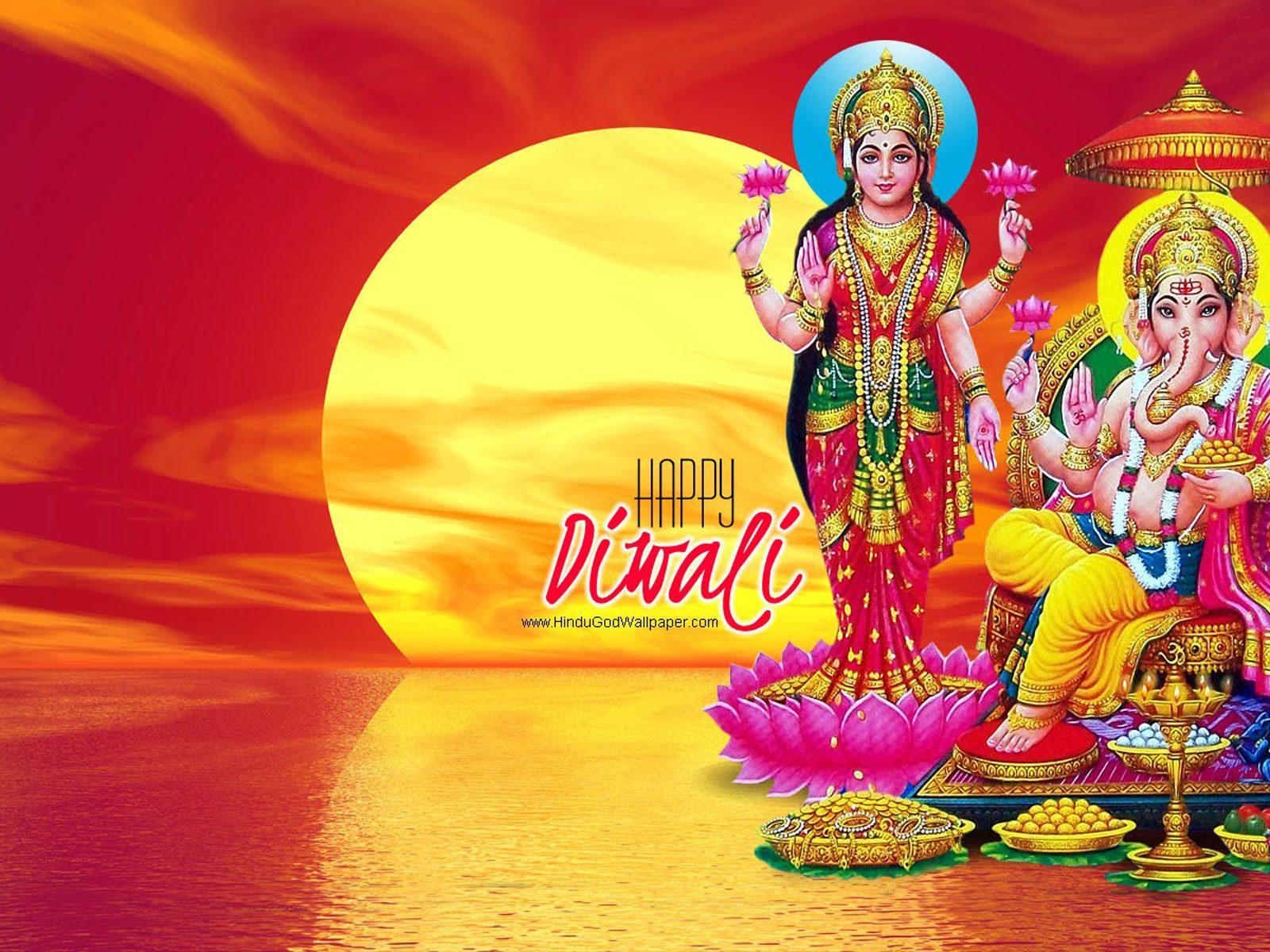 Laxmi Ganesh Happy Diwali And Diwali New Hindu God HD Wallpaper