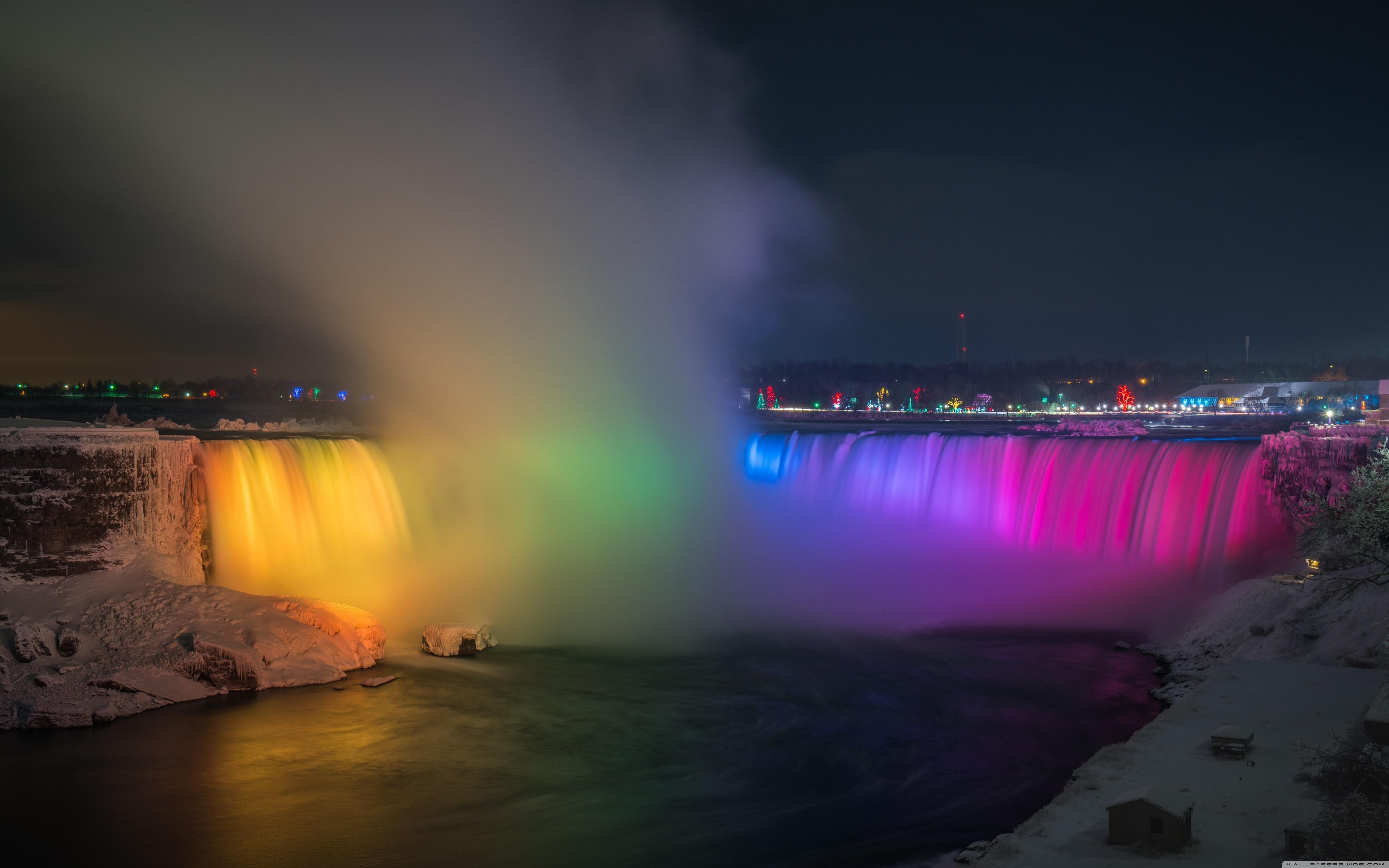 Niagara Falls at Night ❤ 4K HD Desktop Wallpaper for 4K Ultra HD TV