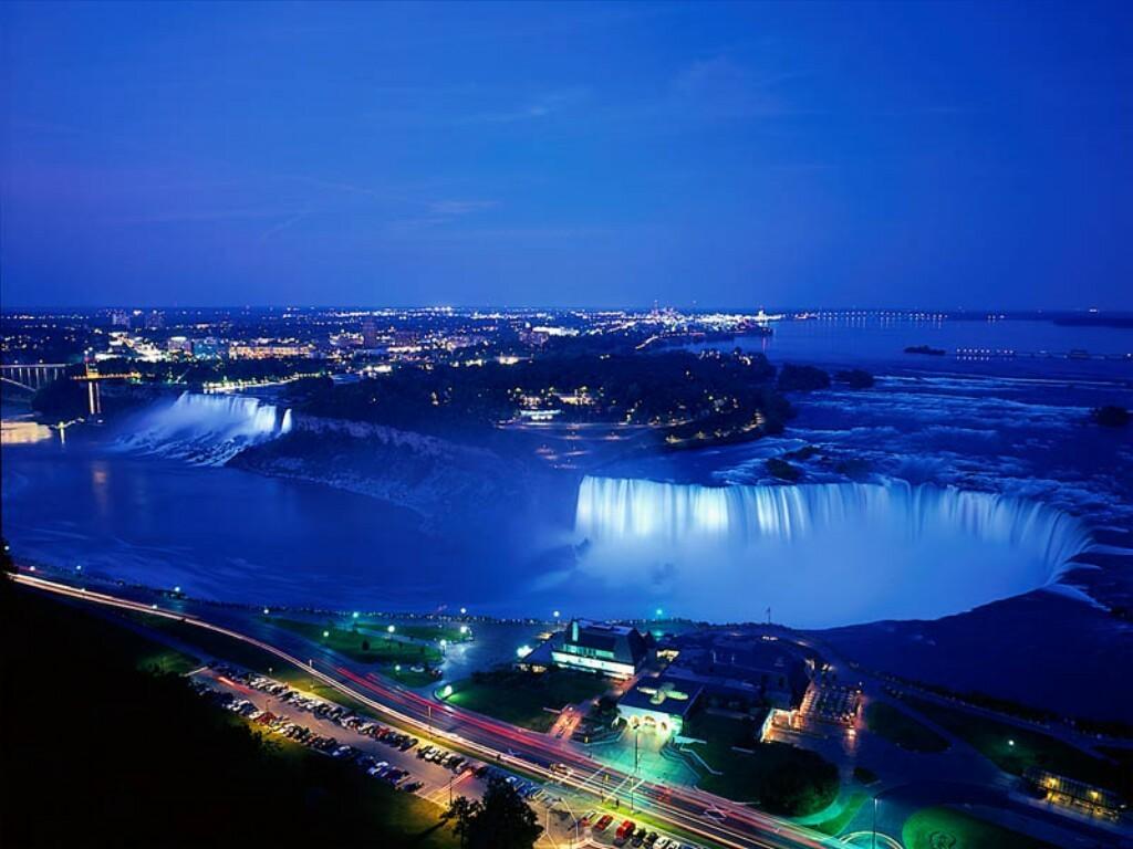 Ontario Tag wallpaper: Niagara Falls Ontario Water Canada Night
