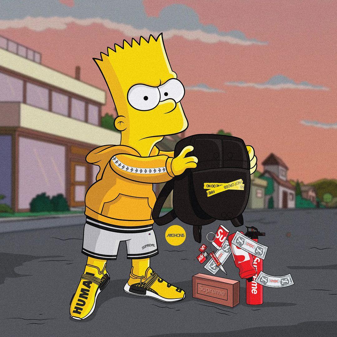 Featured image of post Swag Wallpaper Bart Simpson Images de bart qui joue au sport qui fait des grimaces ou encore des b tises pour les coloriages des bart simpson