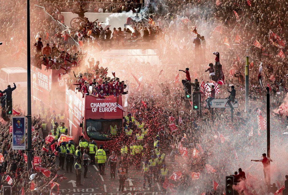 liverpool light up champions wall