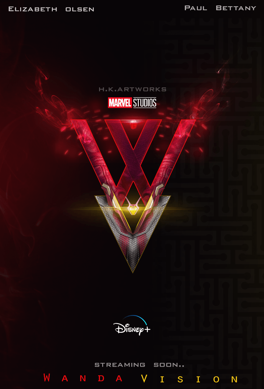 Wanda Vision Concept Logo By Me. Marvel. Marvel, Disney Marvel