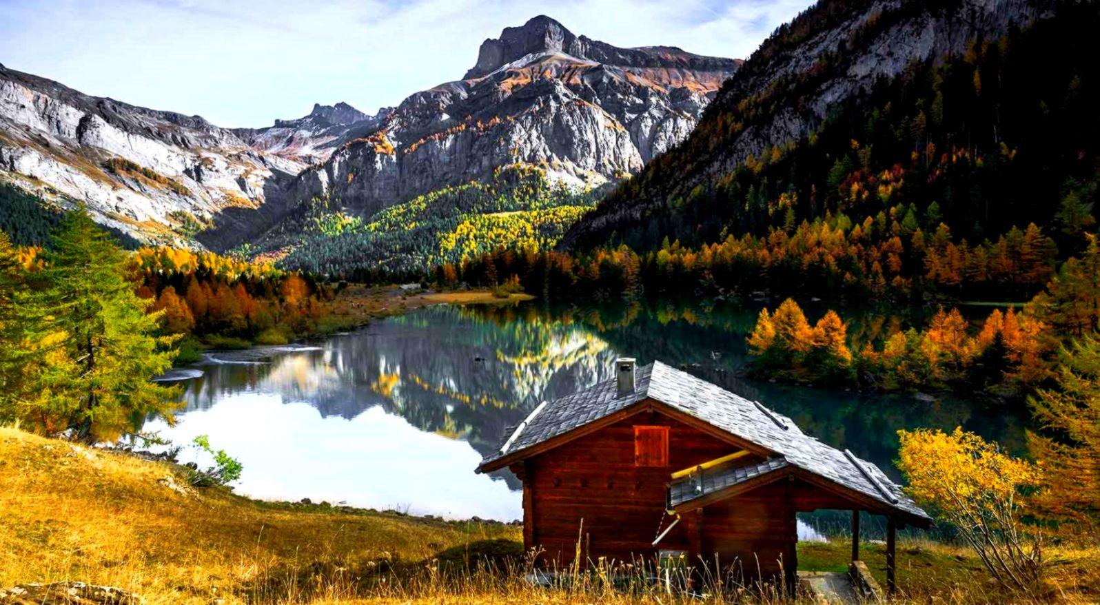 Autumn Mountain Lake Wallpaper