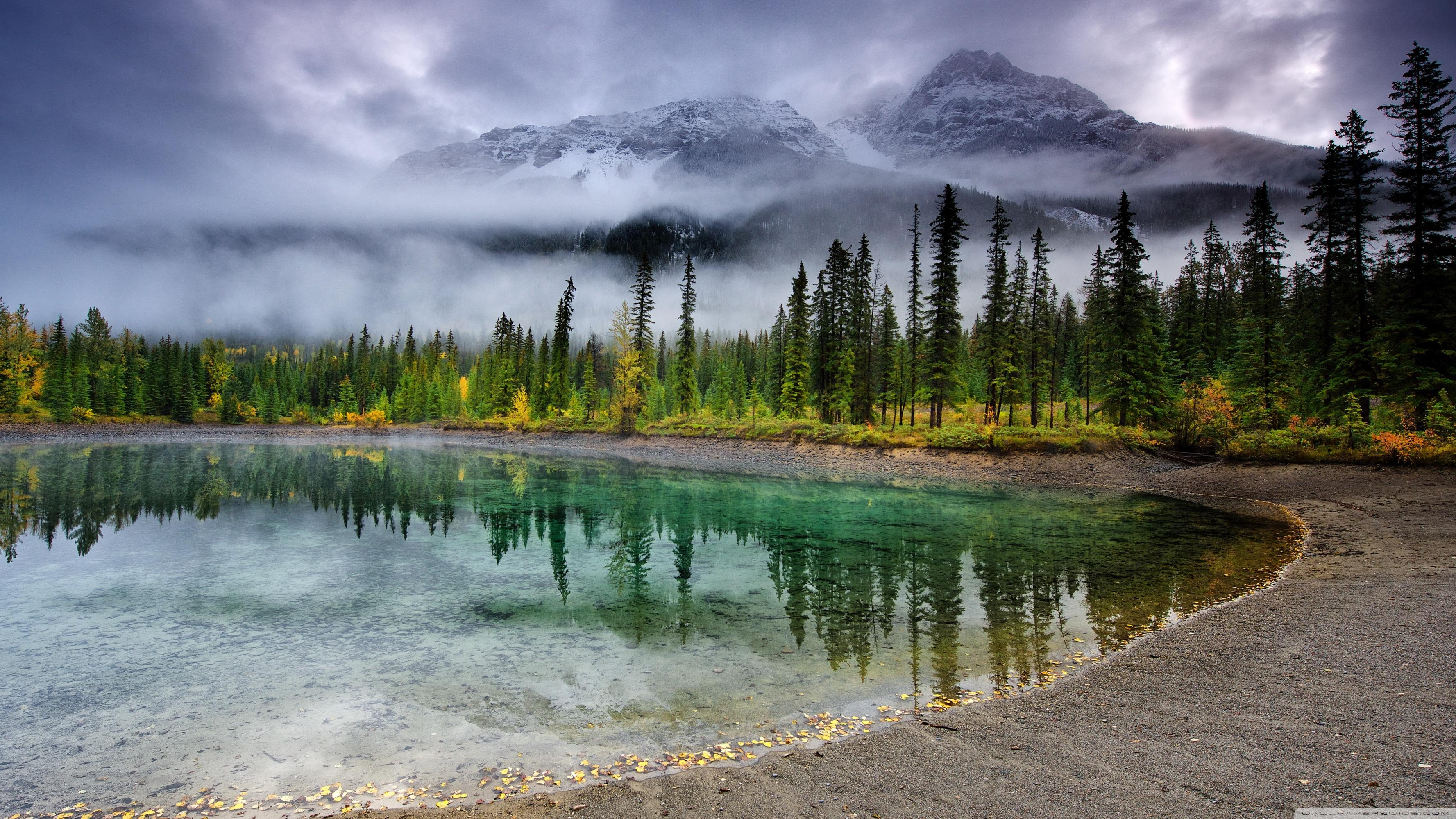 Crystal Clear Water Lake, Mountain Landscape ❤ 4K HD Desktop