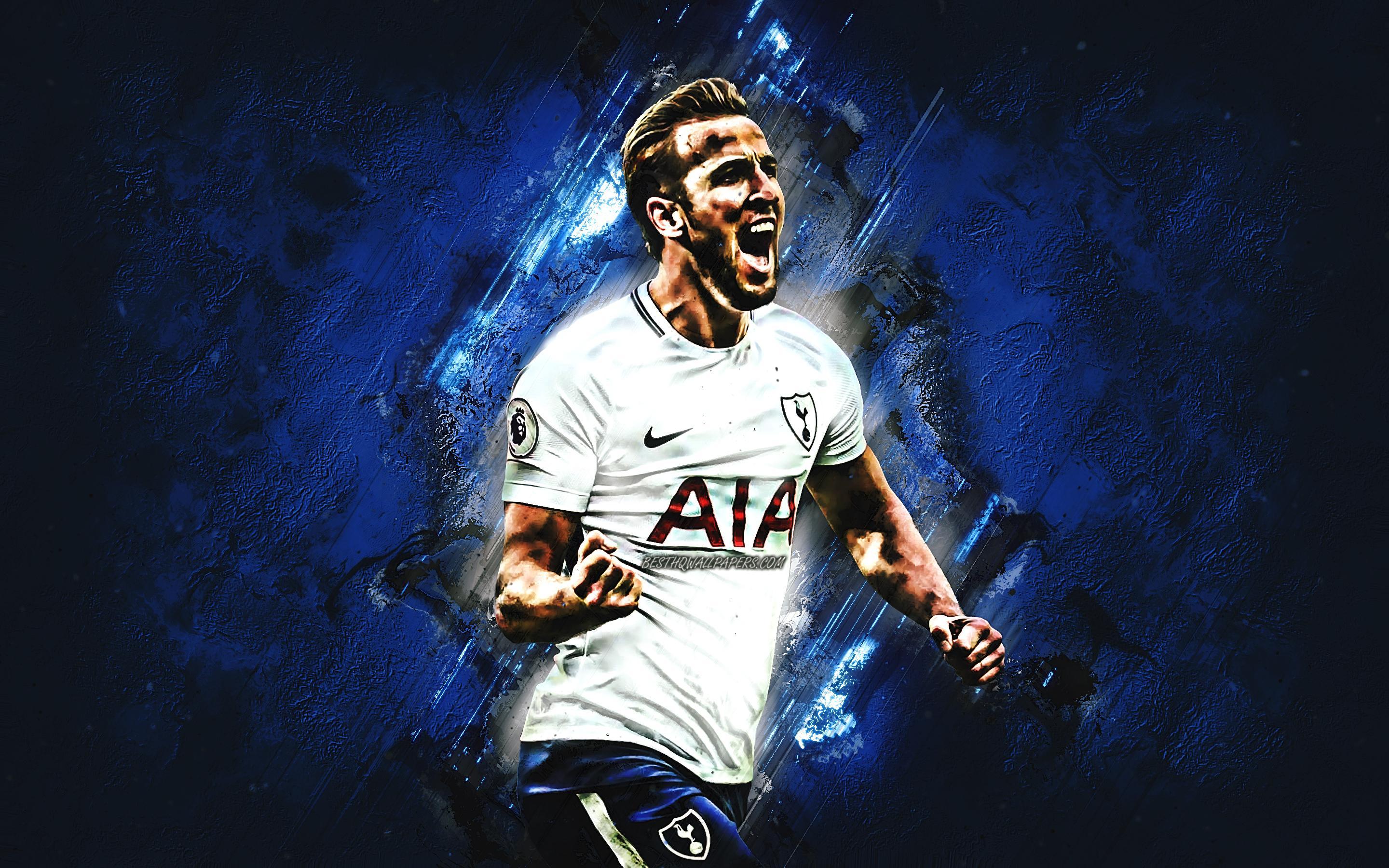 Download wallpaper Harry Kane, Tottenham Hotspur FC, striker, joy