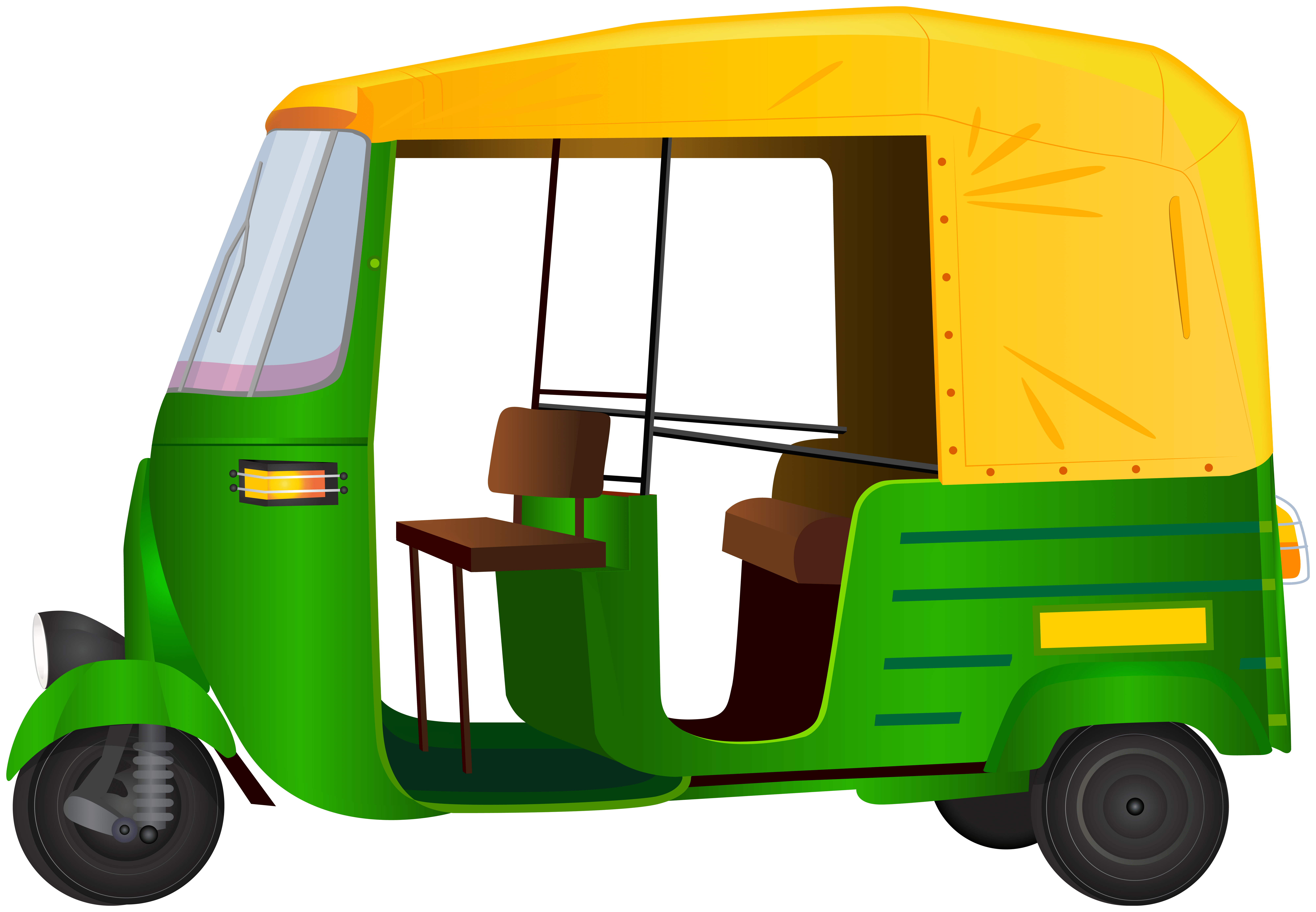 India Auto Rickshaw Clip Art Image