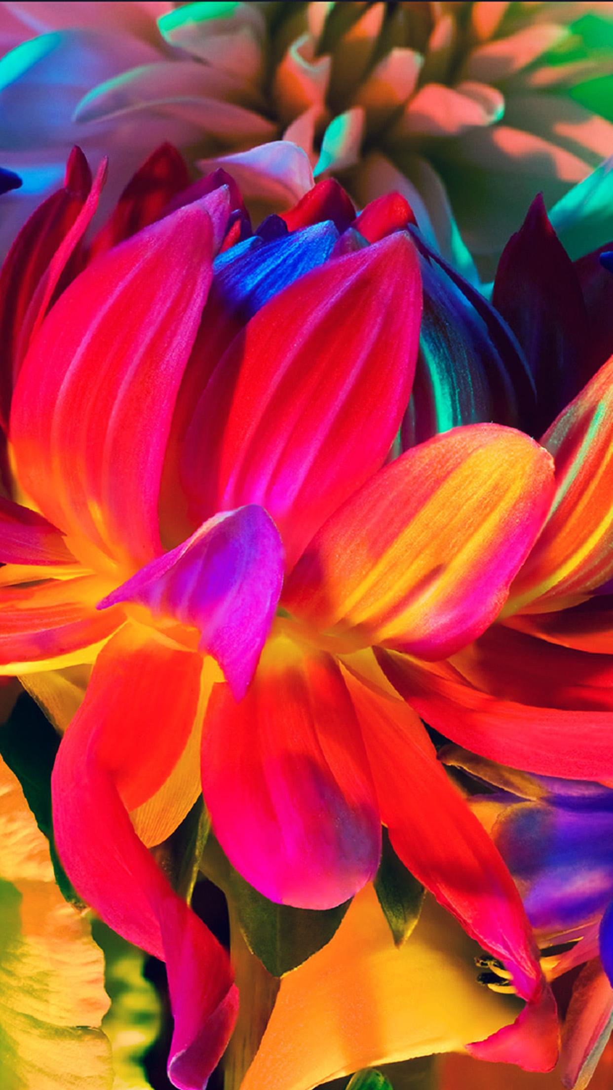 Apple MacBook Flower Rainbow Color Illustration Art Nature Android