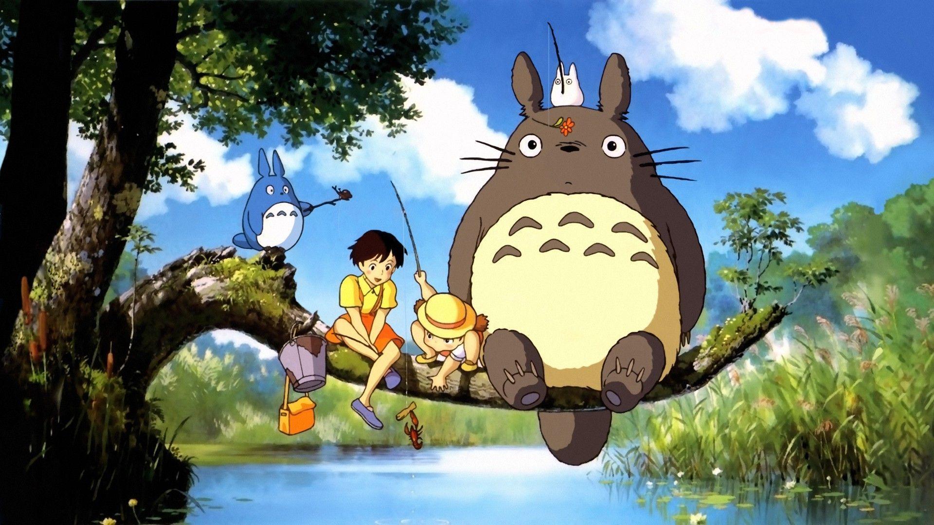 My Neighbor Totoro Wallpaper HD Download 1920×1080 Totoro Wallpaper (43 Wallpaper). Adorable Wallpaper. Totoro, Ghibli, Dessin animé japonais