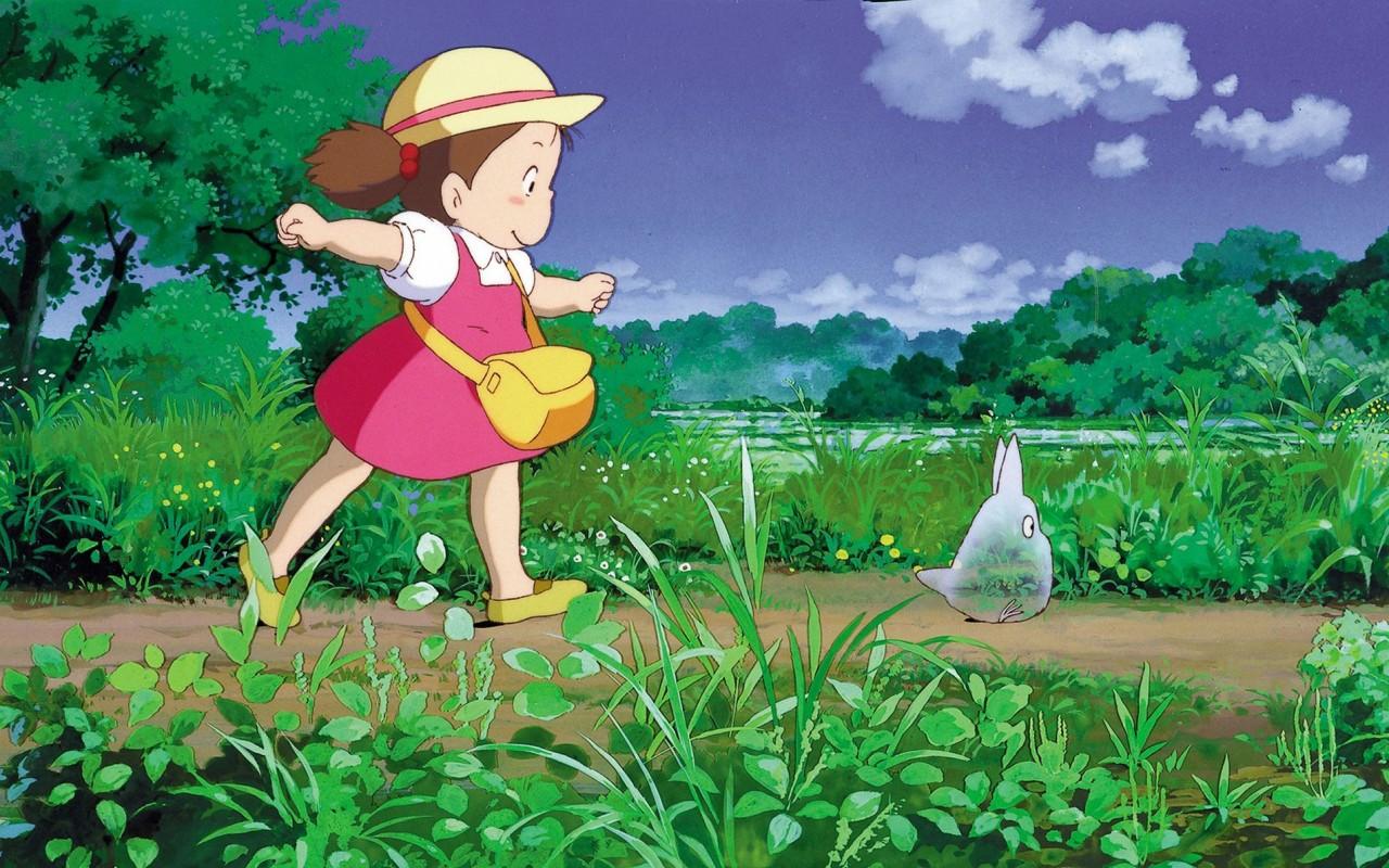 Anime My Neighbor Totoro 5 HD free Wallpaper 1280x800. Free Photo