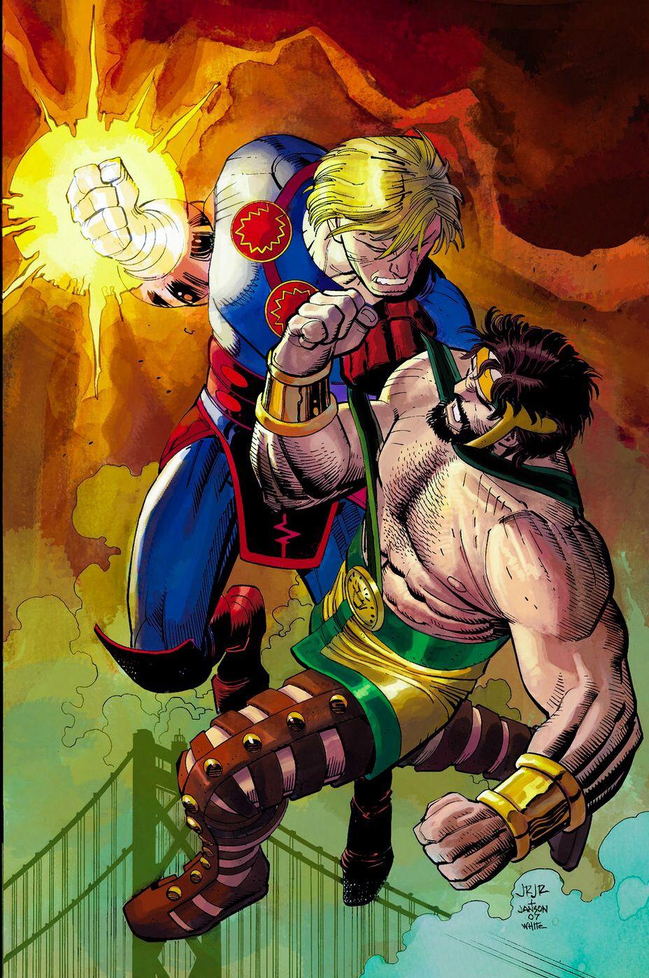 Ikaris of the Eternals vs Hercules by John Romita Jr. Marvel