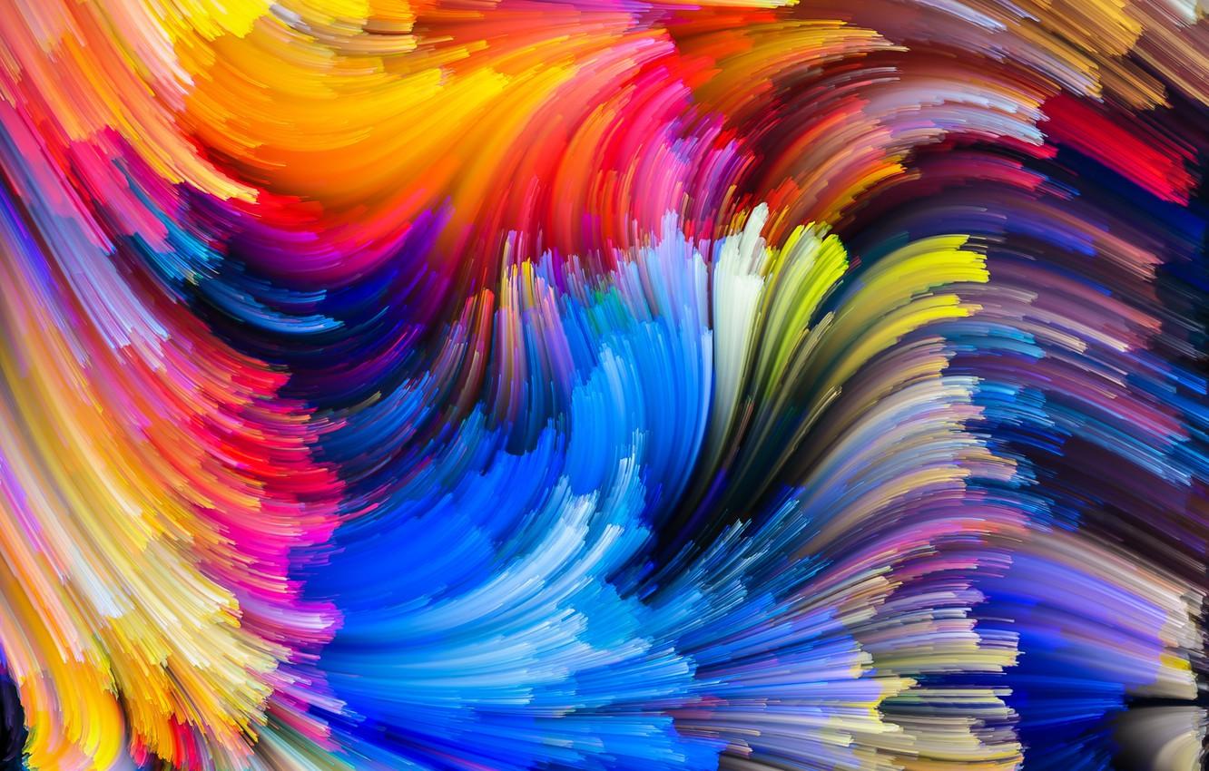 Wallpaper colors, colorful, abstract, rainbow, splash, painting