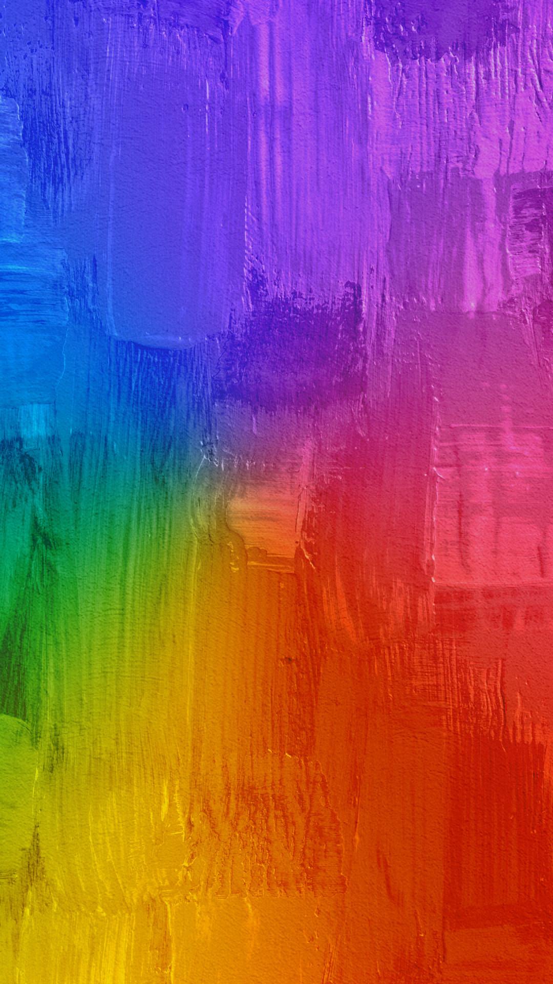 Painting rainbow iPhone6s wallpaper