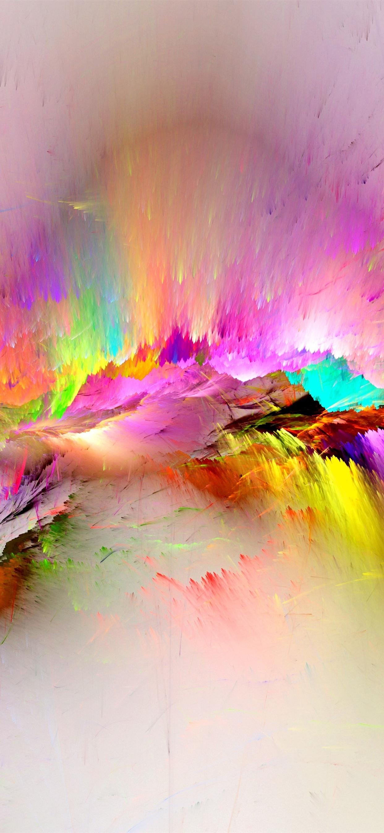 Wallpaper Colorful paint, rainbow, abstract 3840x2160 UHD 4K Picture