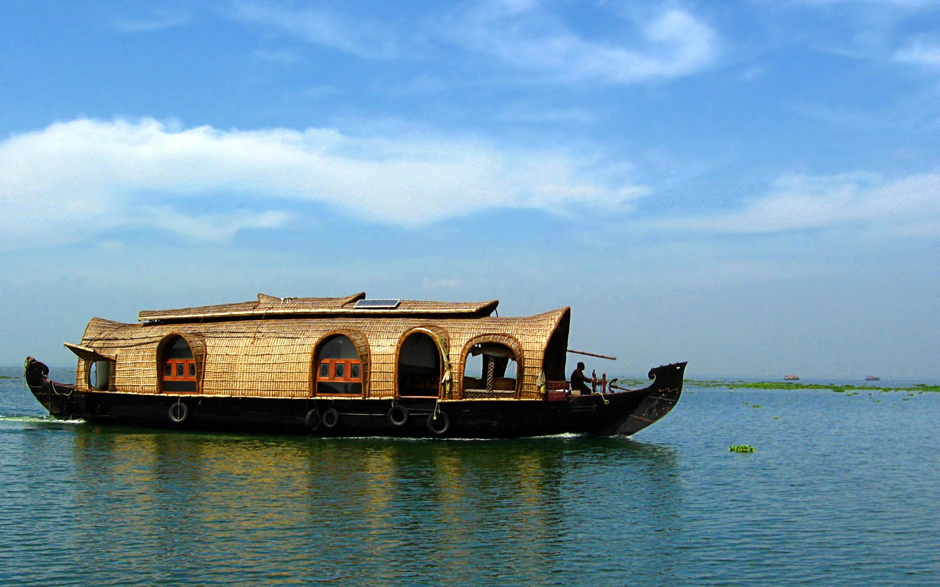 Kerala Houseboat HD wallpaper