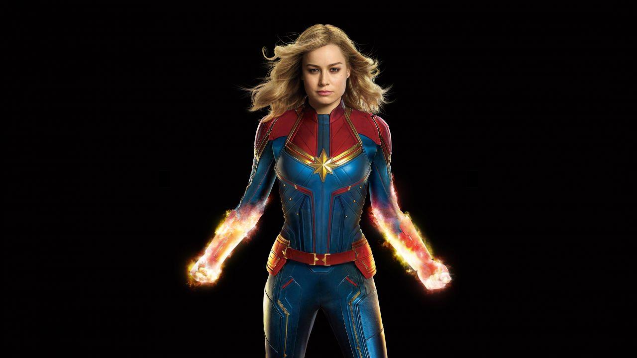 Wallpaper Captain Marvel, Brie Larson, 2019, 4K, Movies