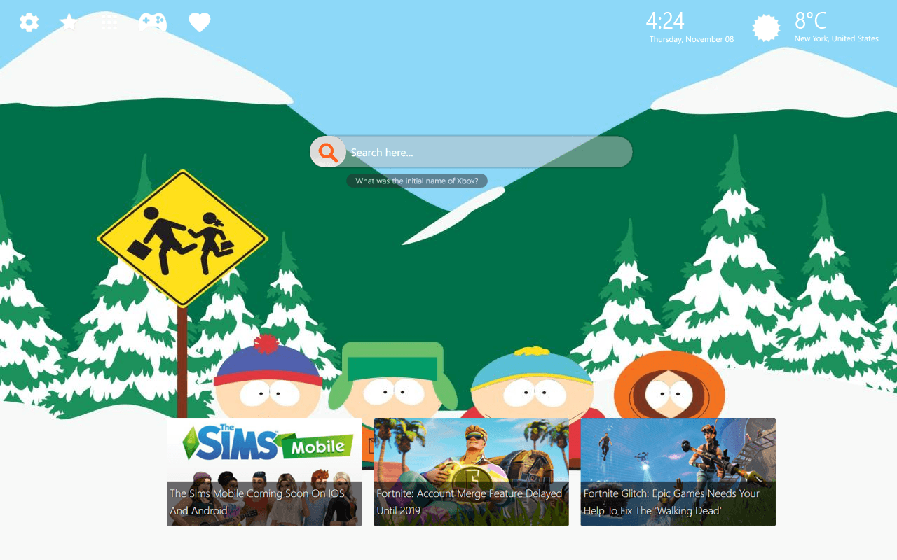 South Park Chrome Themes & Your Favorite South Park Characters
