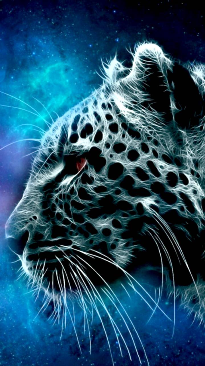 Neon leopard Wallpaper