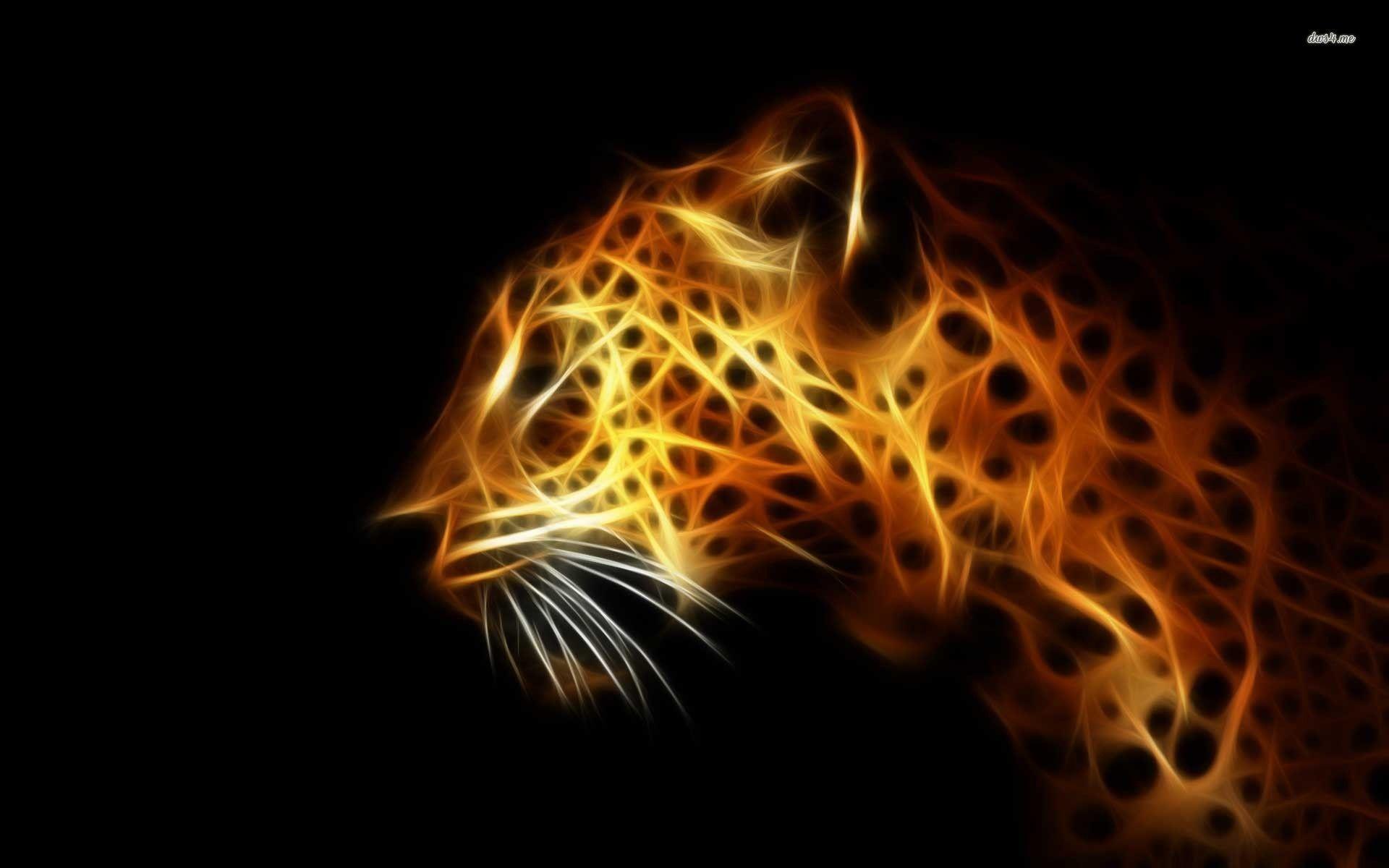 Digital Leopard HD wallpaper