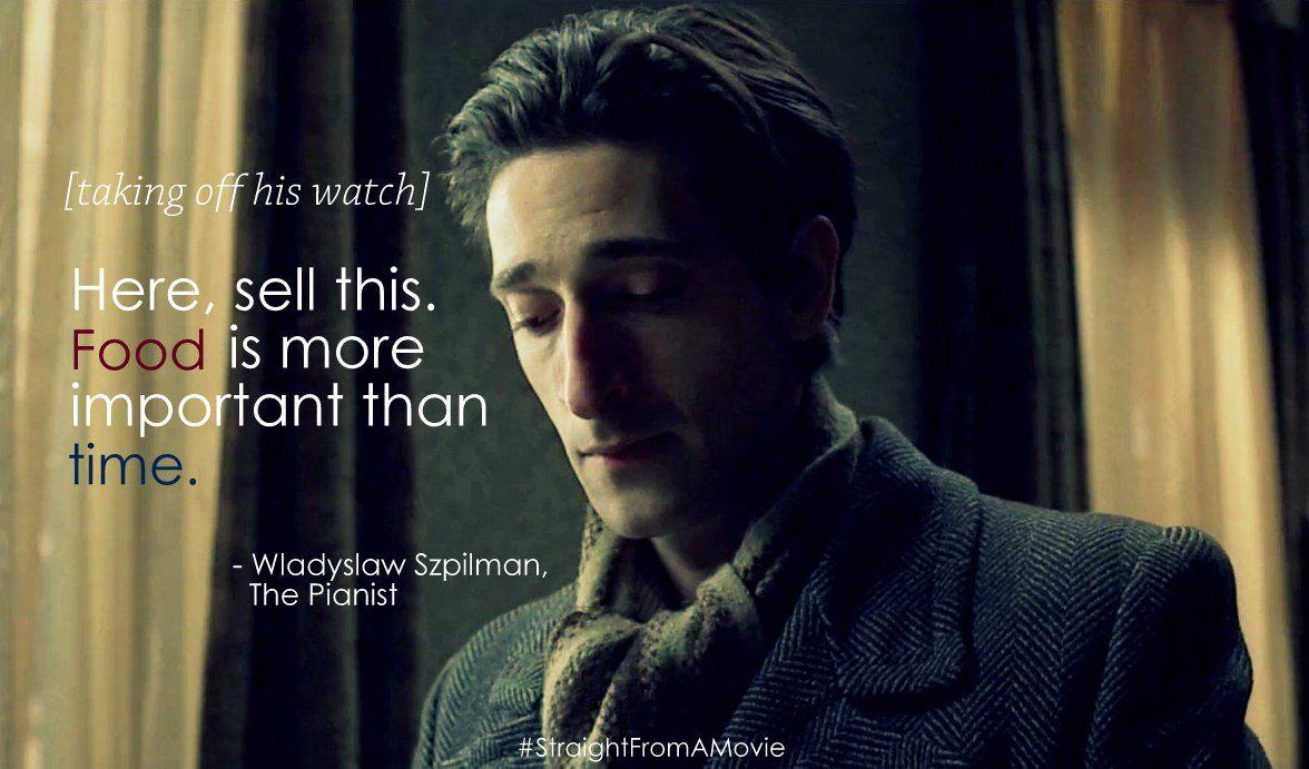 Quote from The Pianist. Movies. Movie dialogues, Quotes