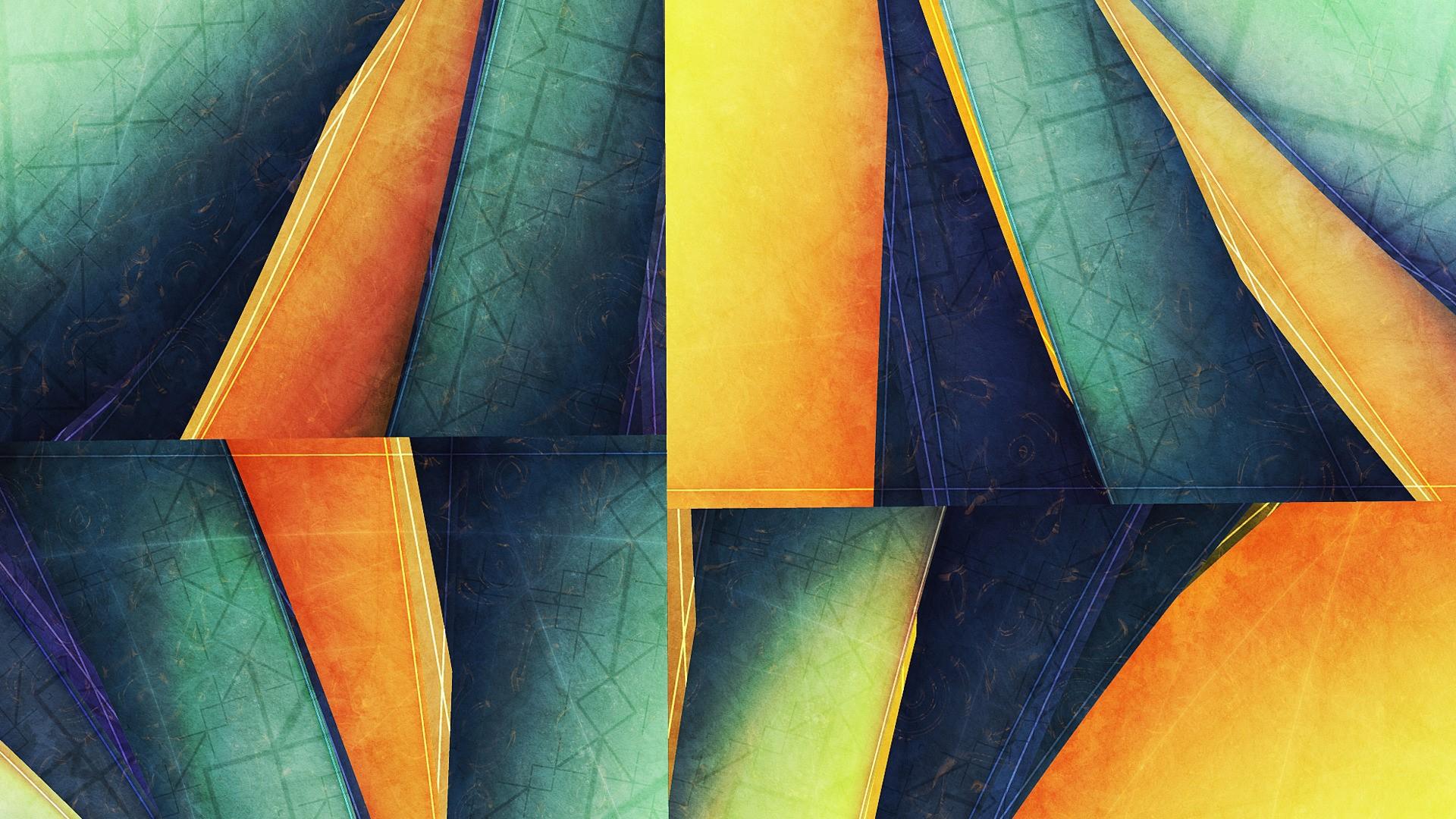 1920x1080 abstract pattern yellow blue wallpaper
