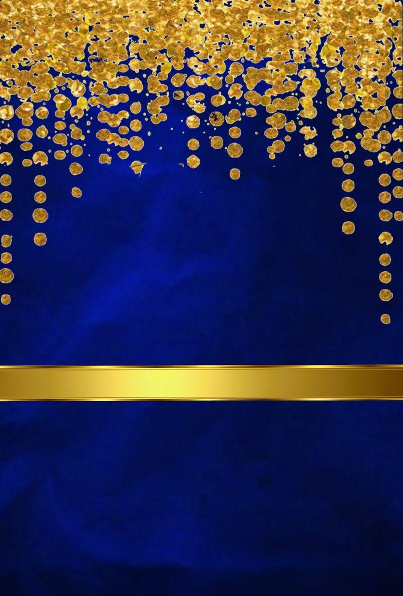 Blue and gold. Inspire Me. Gold wallpaper, Bling wallpaper
