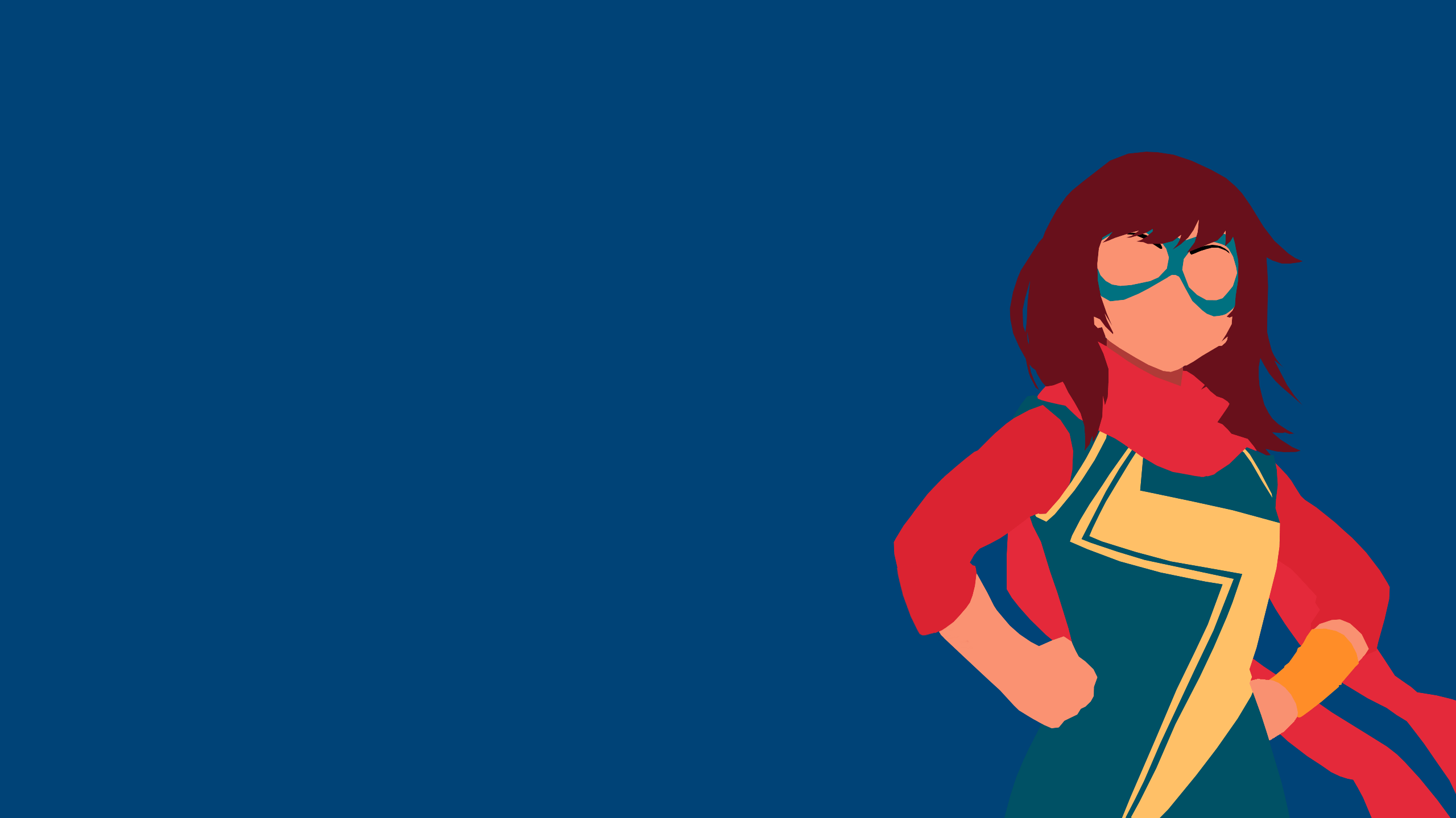 Made a minimalist style Ms. Marvel wallpapers since I couldn