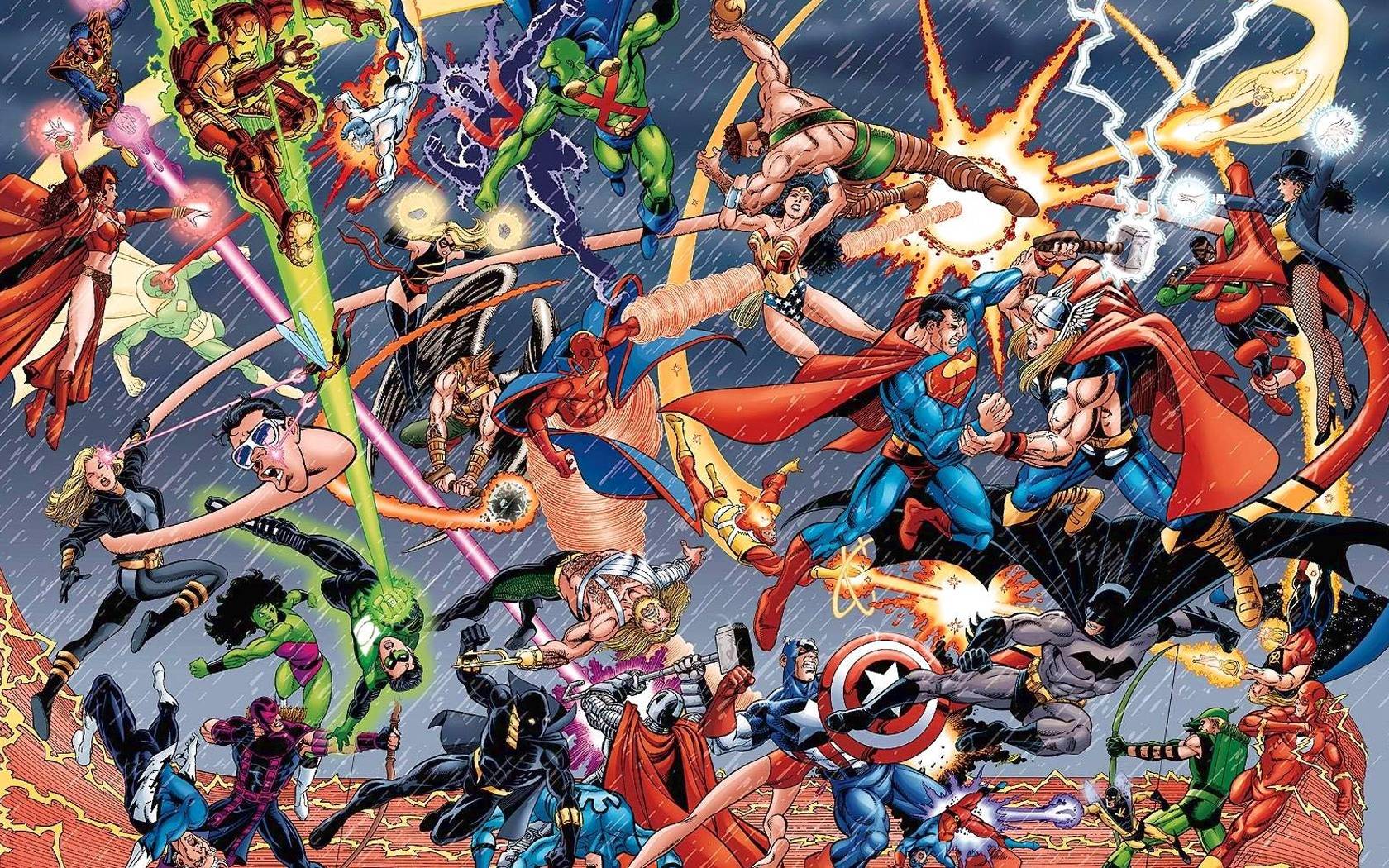 Marvel Vs. DC Wallpaper Free Marvel Vs. DC Background