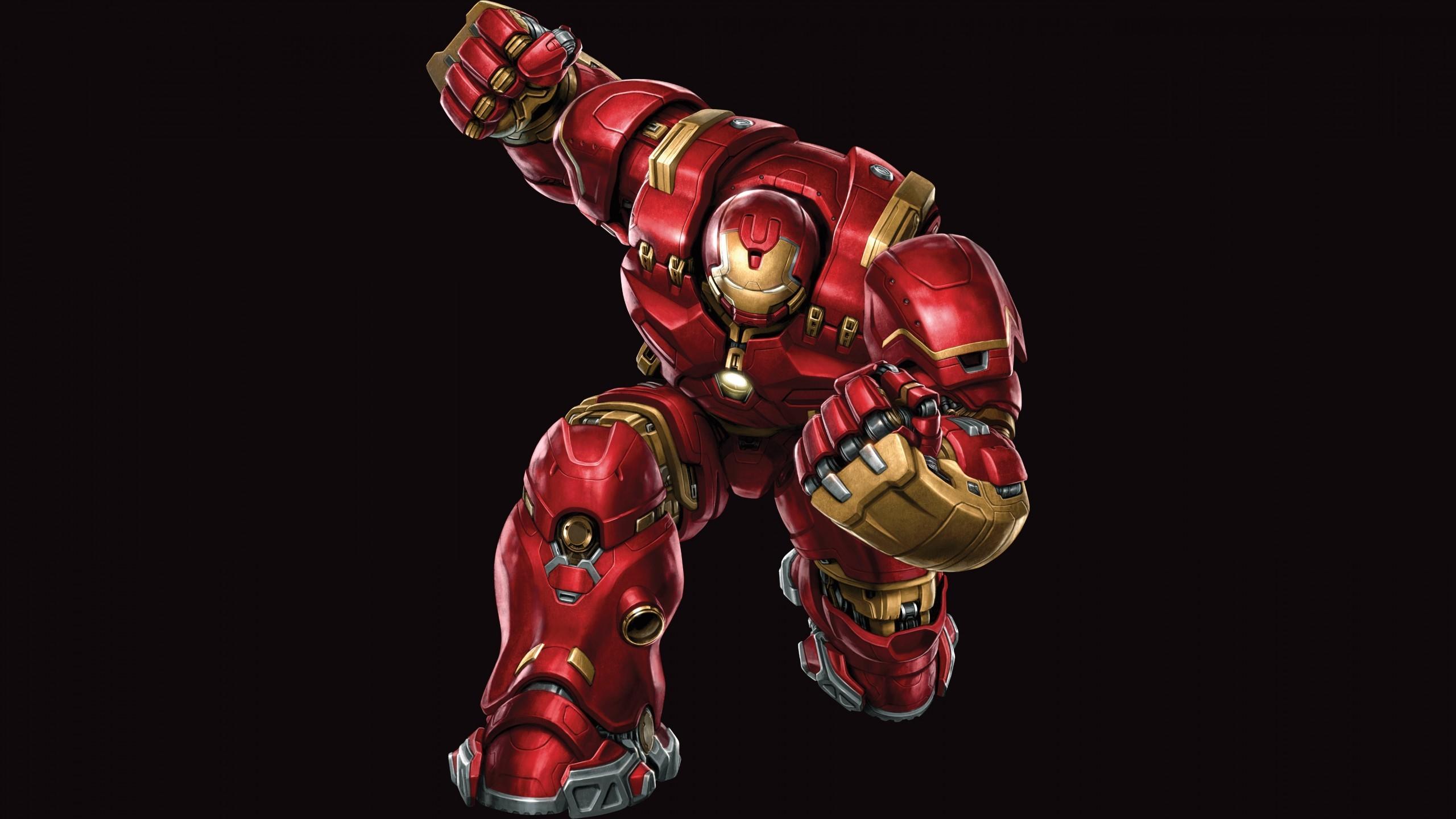 Download 2560x1440 Hulkbuster, Avengers, Nano Suit, Comics, Marvel