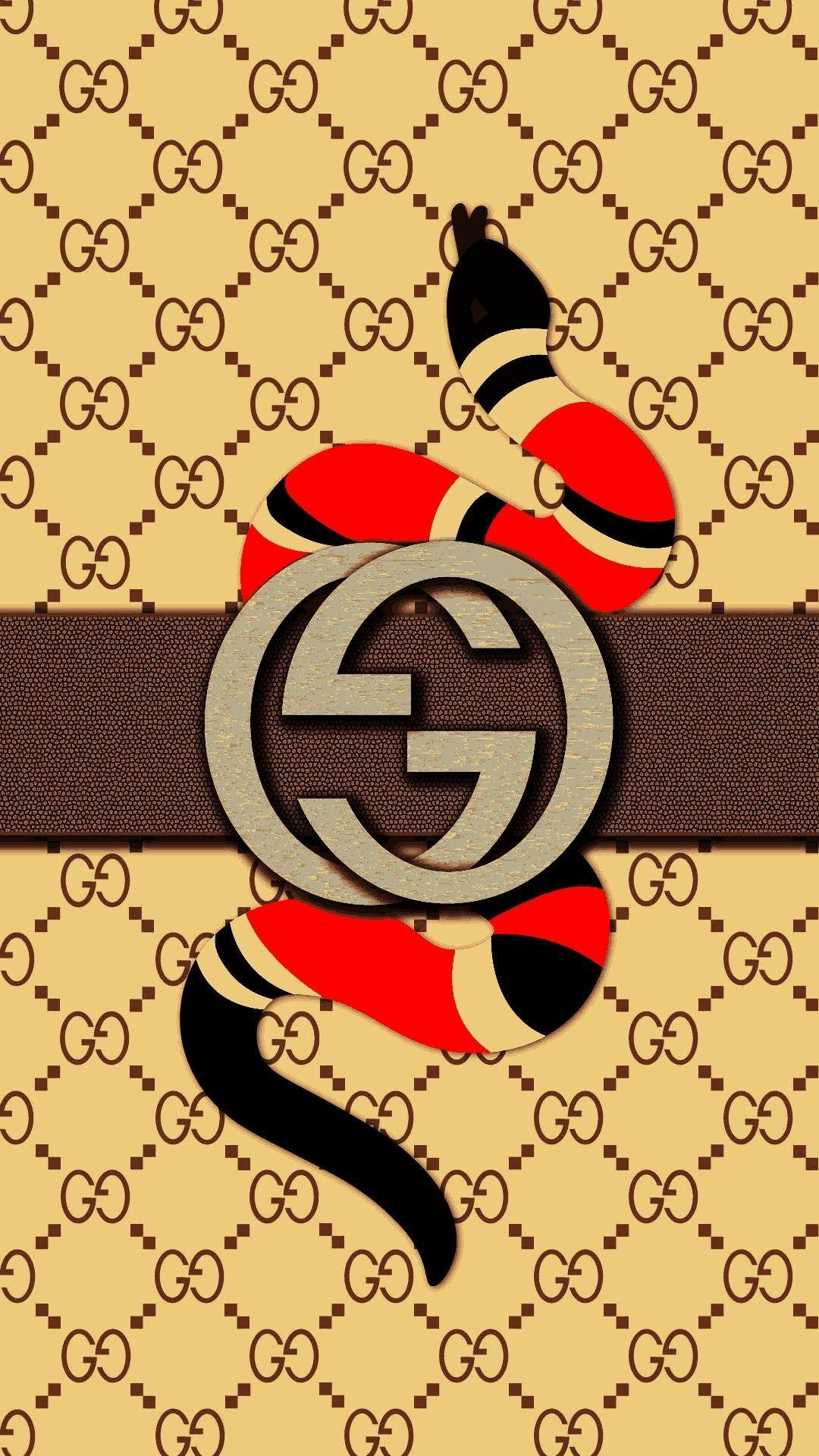 GG snake. Wallpaper. Gucci wallpaper iphone, Versace