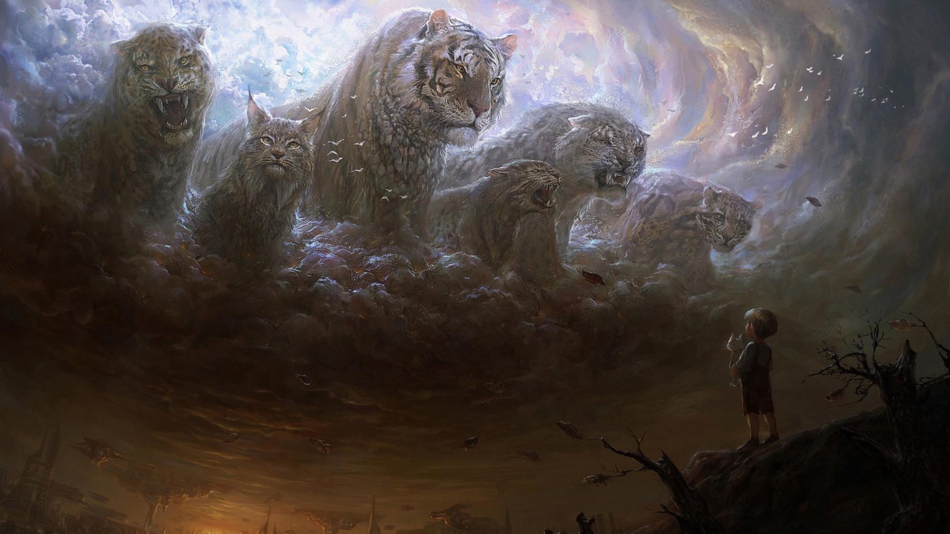 1920x1079 tiger fantasy art wallpaper and background