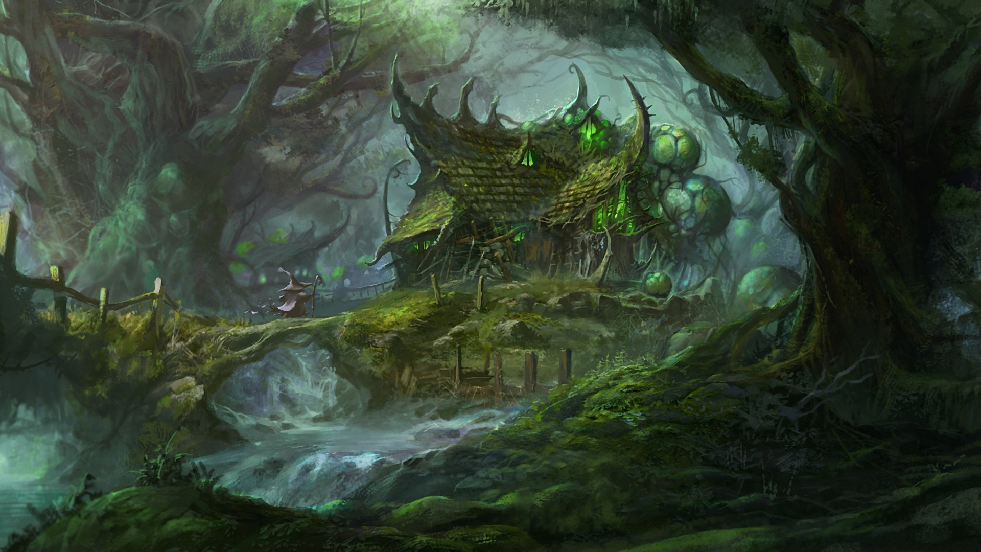 Fantasy Forest Wallpaper and Background Image