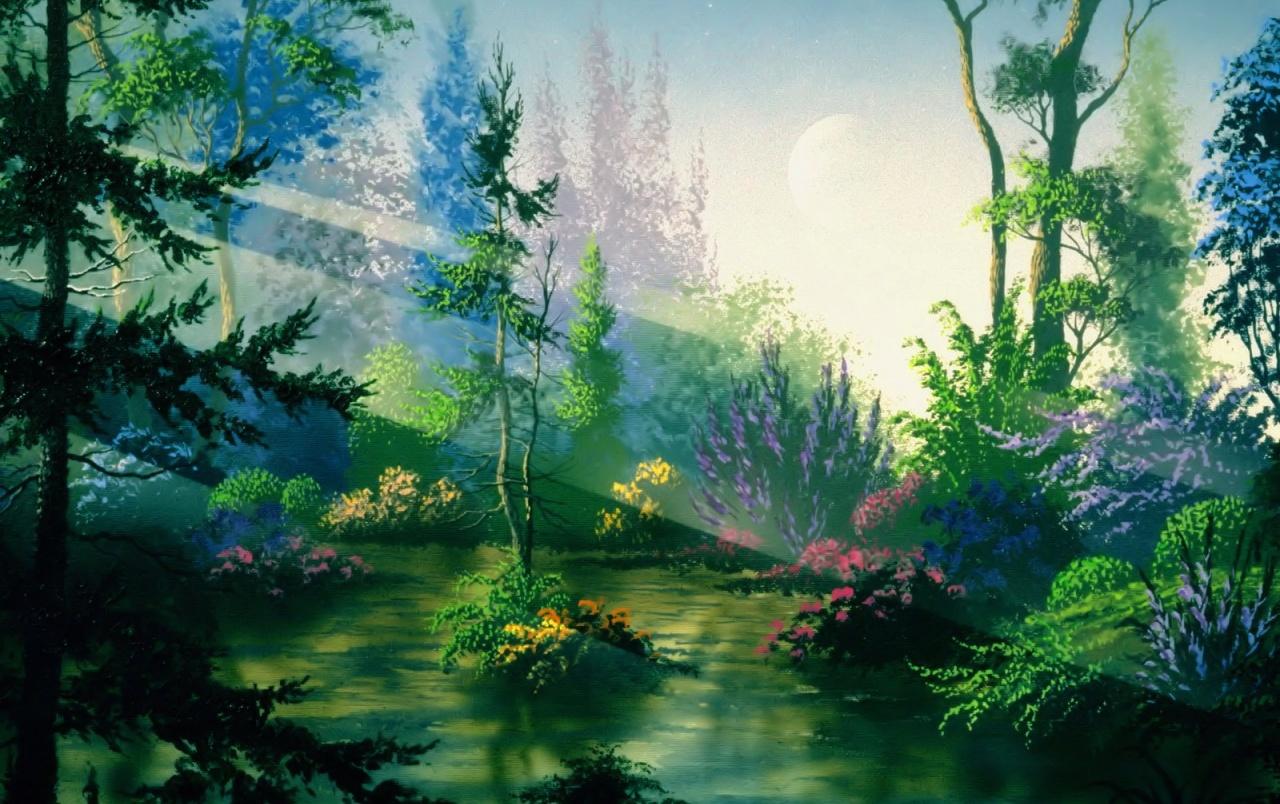 Fantasy forest wallpaper. Fantasy forest