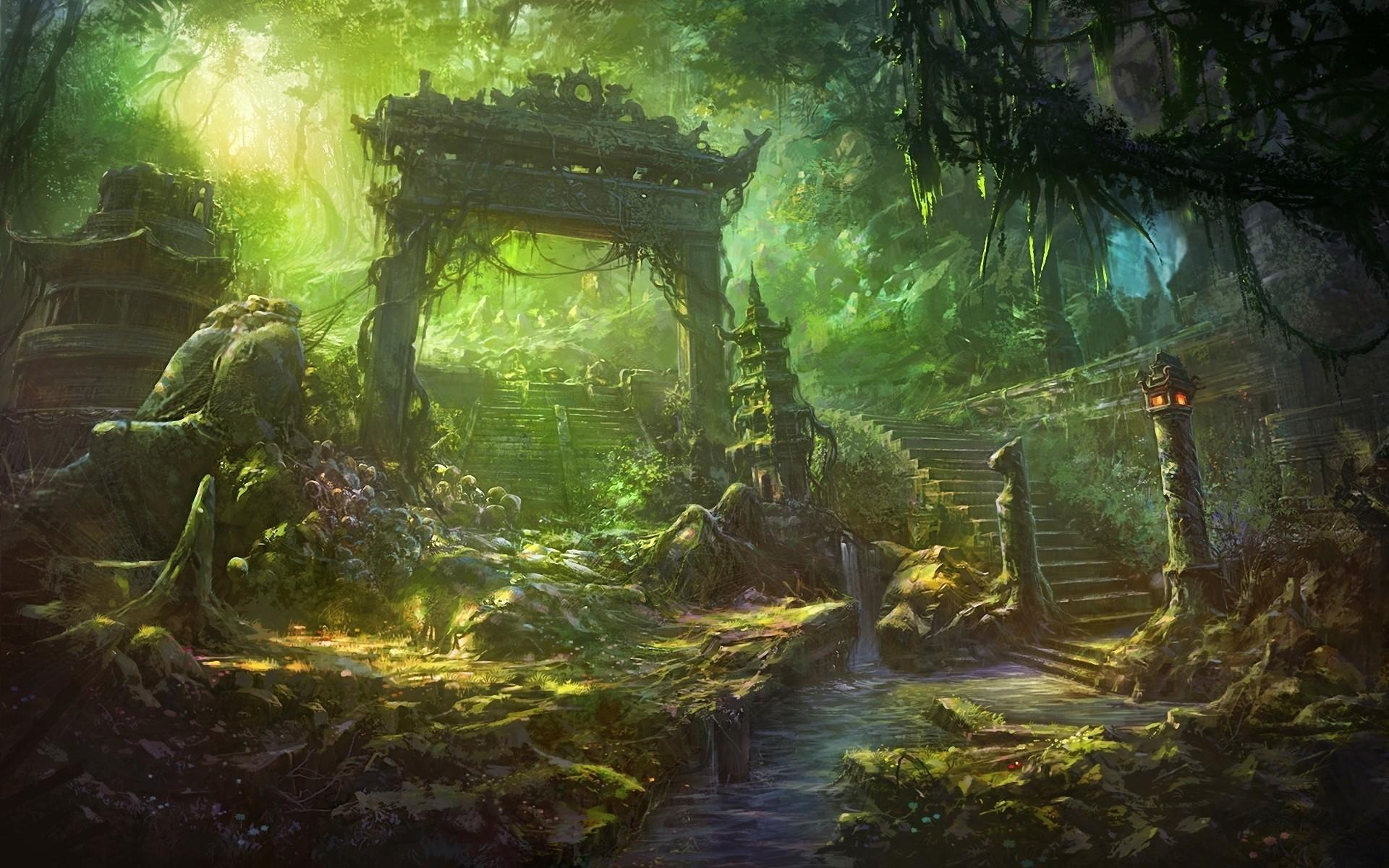 Fantasy forest wallpaper Gallery