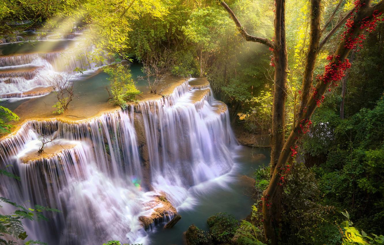 Huai Mae Khamin Waterfall Wallpapers - Wallpaper Cave